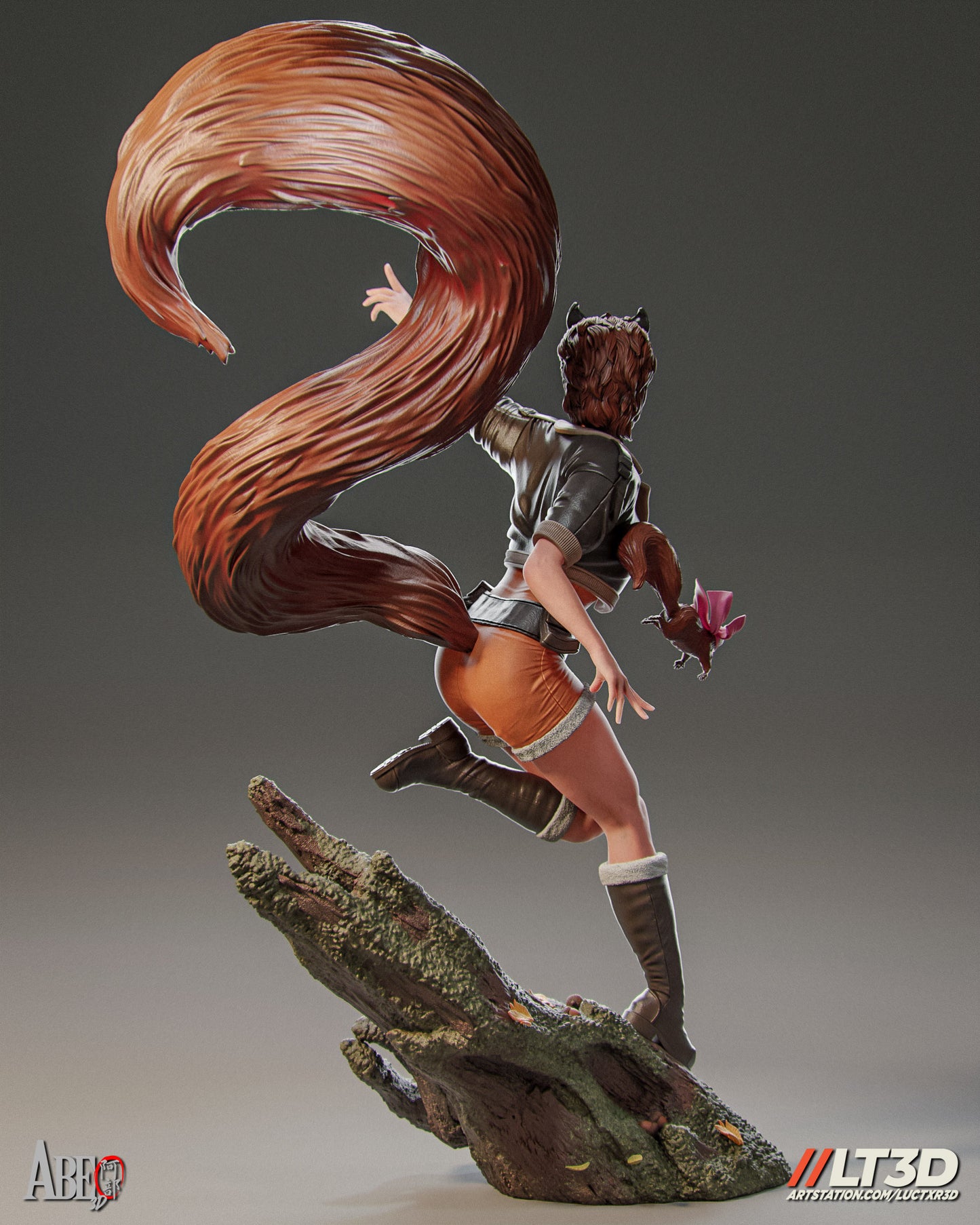 Squirrel Girl - Unassembled and Unpainted Garage Kit - Model Designed by Abe3d/LT3D