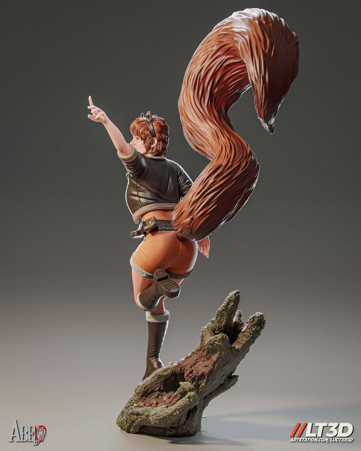 Squirrel Girl - Unassembled and Unpainted Garage Kit - Model Designed by Abe3d/LT3D