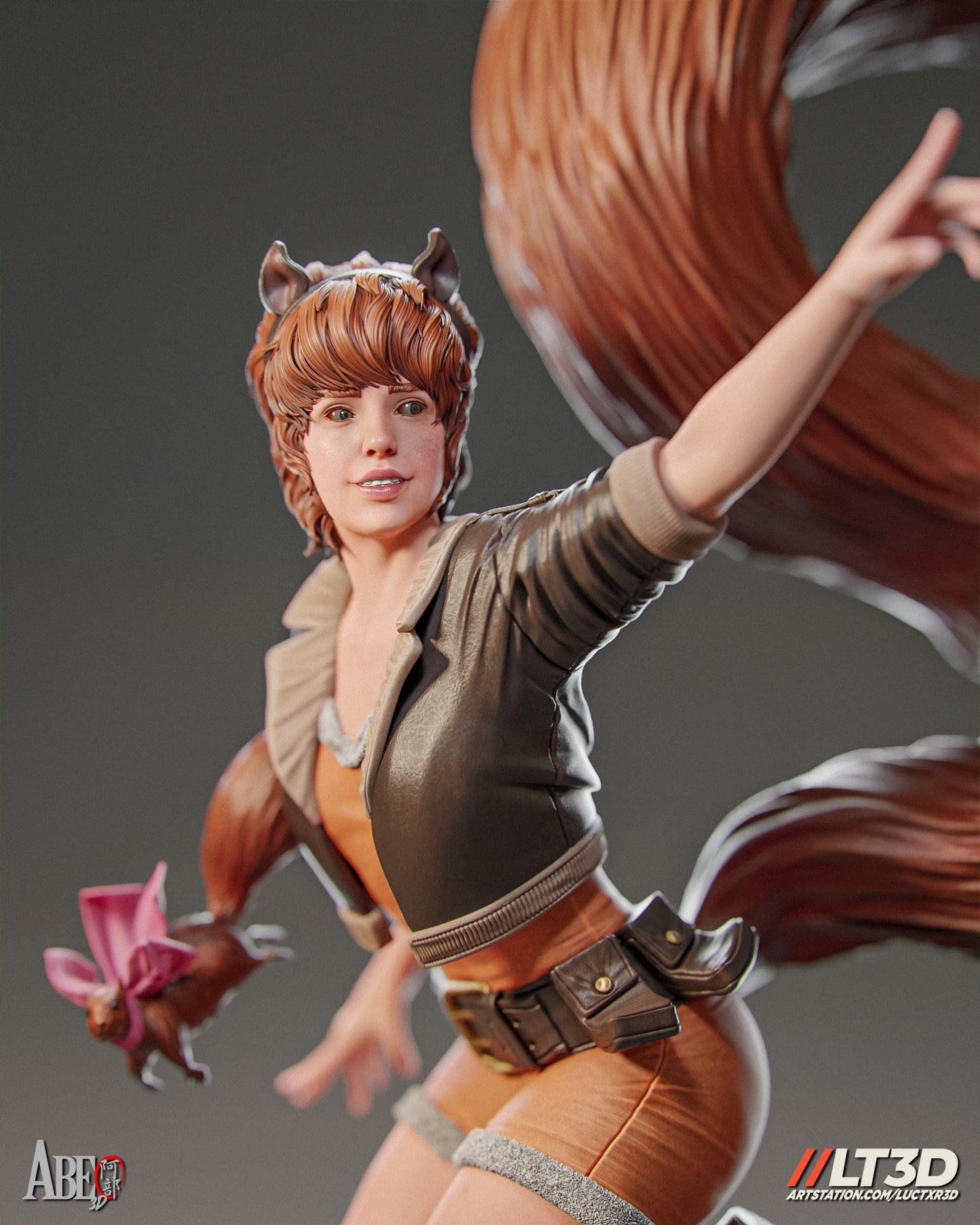 Squirrel Girl - Unassembled and Unpainted Garage Kit - Model Designed by Abe3d/LT3D