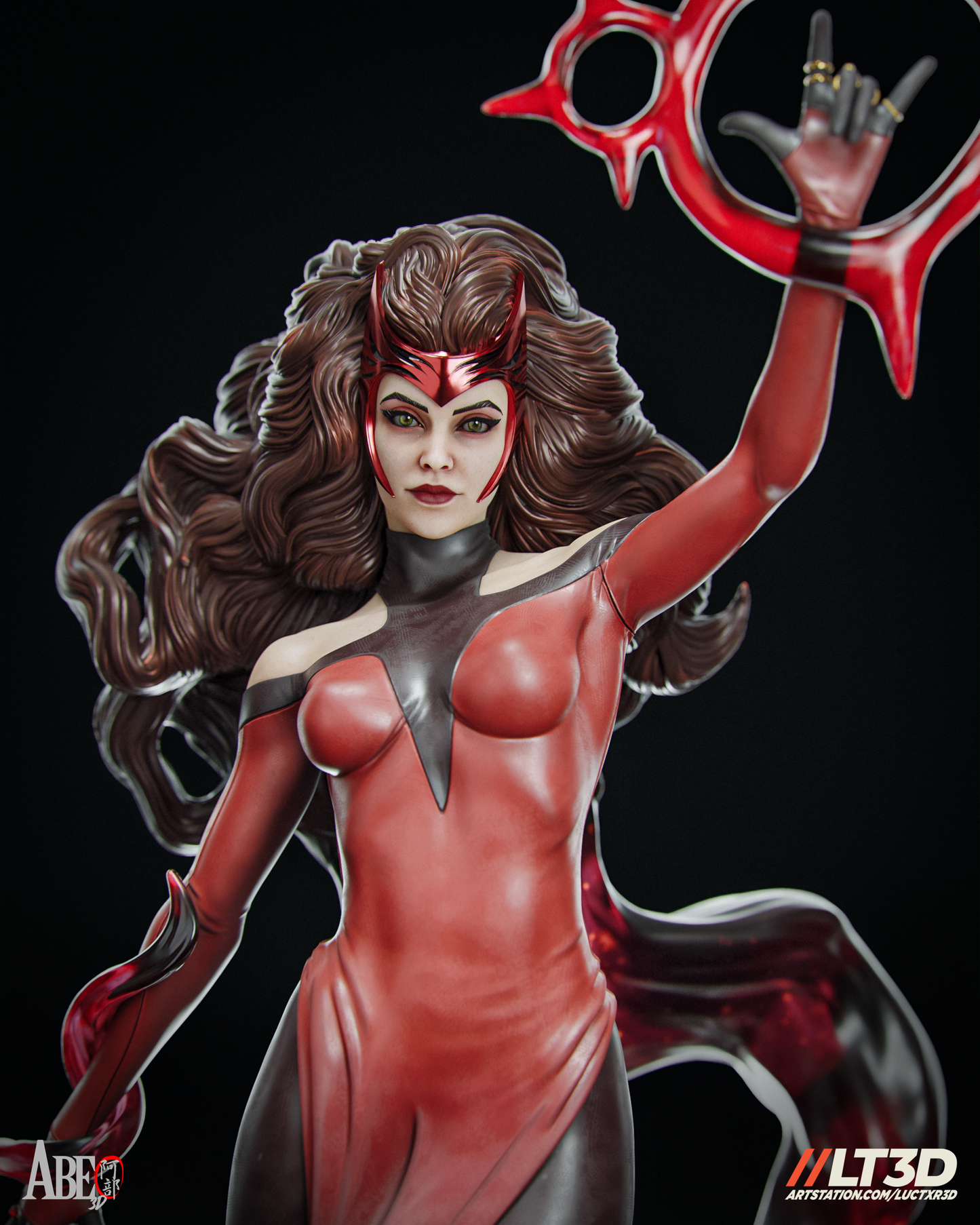 Scarlett Witch - Unassembled and Unpainted Garage Kit - Model Designed by Abe3d/LT3D
