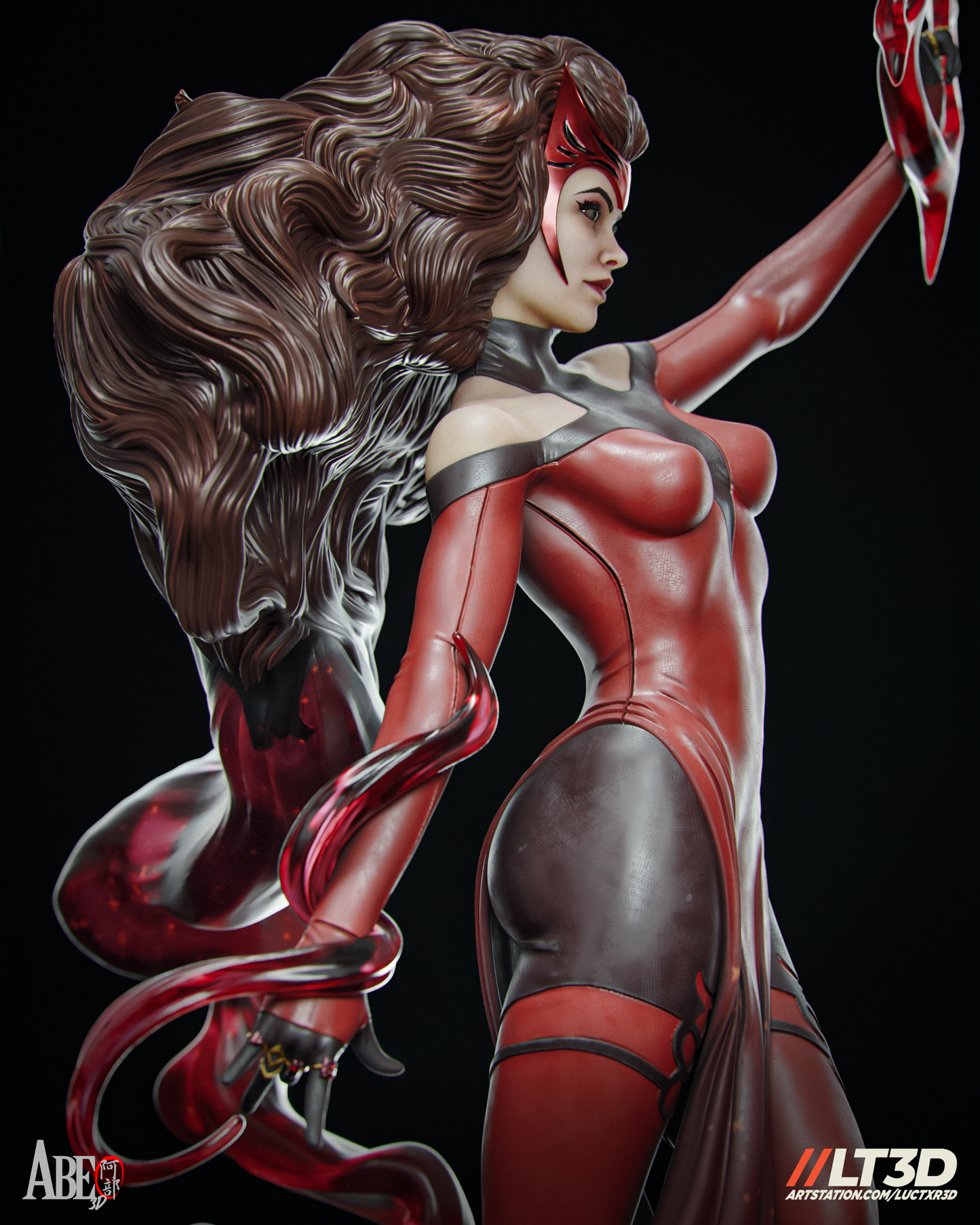 Scarlett Witch - Unassembled and Unpainted Garage Kit - Model Designed by Abe3d/LT3D