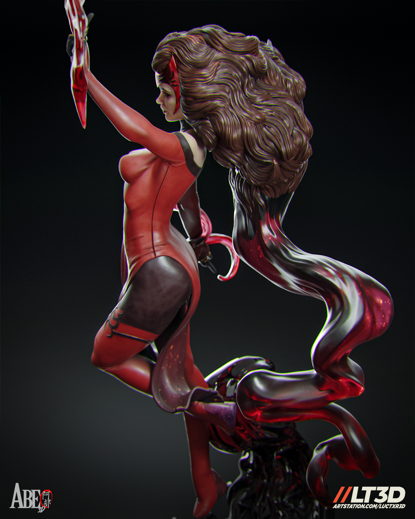Scarlett Witch - Unassembled and Unpainted Garage Kit - Model Designed by Abe3d/LT3D