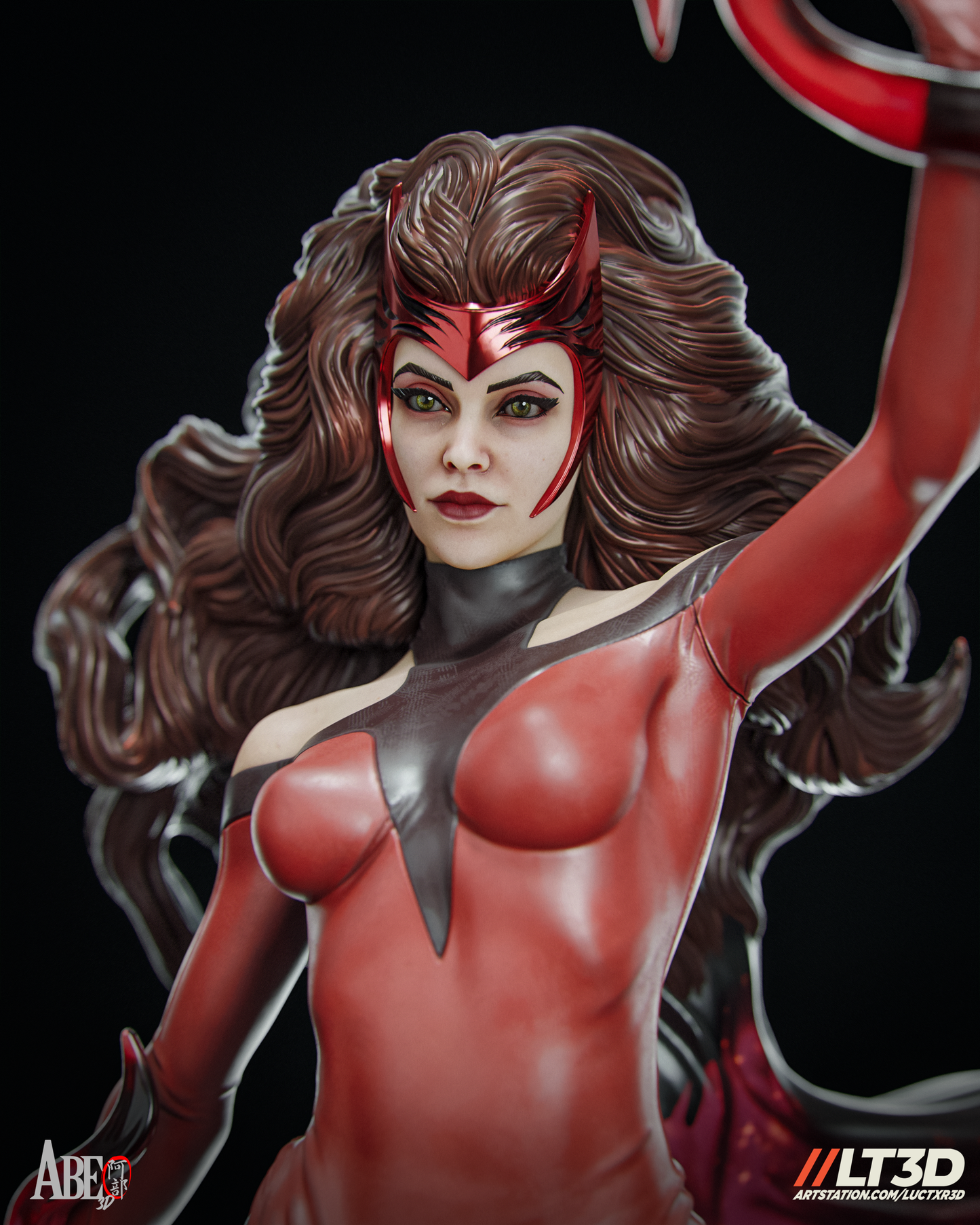 Scarlett Witch - Unassembled and Unpainted Garage Kit - Model Designed by Abe3d/LT3D
