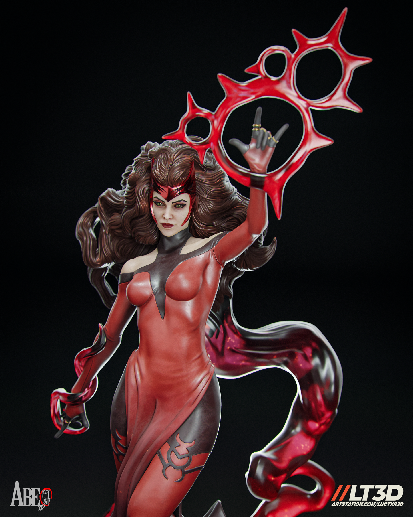 Scarlett Witch - Unassembled and Unpainted Garage Kit - Model Designed by Abe3d/LT3D