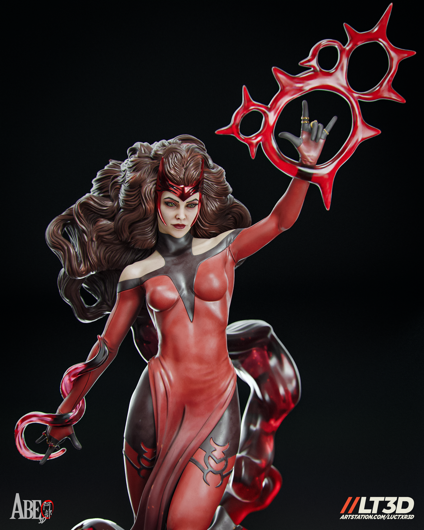 Scarlett Witch - Unassembled and Unpainted Garage Kit - Model Designed by Abe3d/LT3D