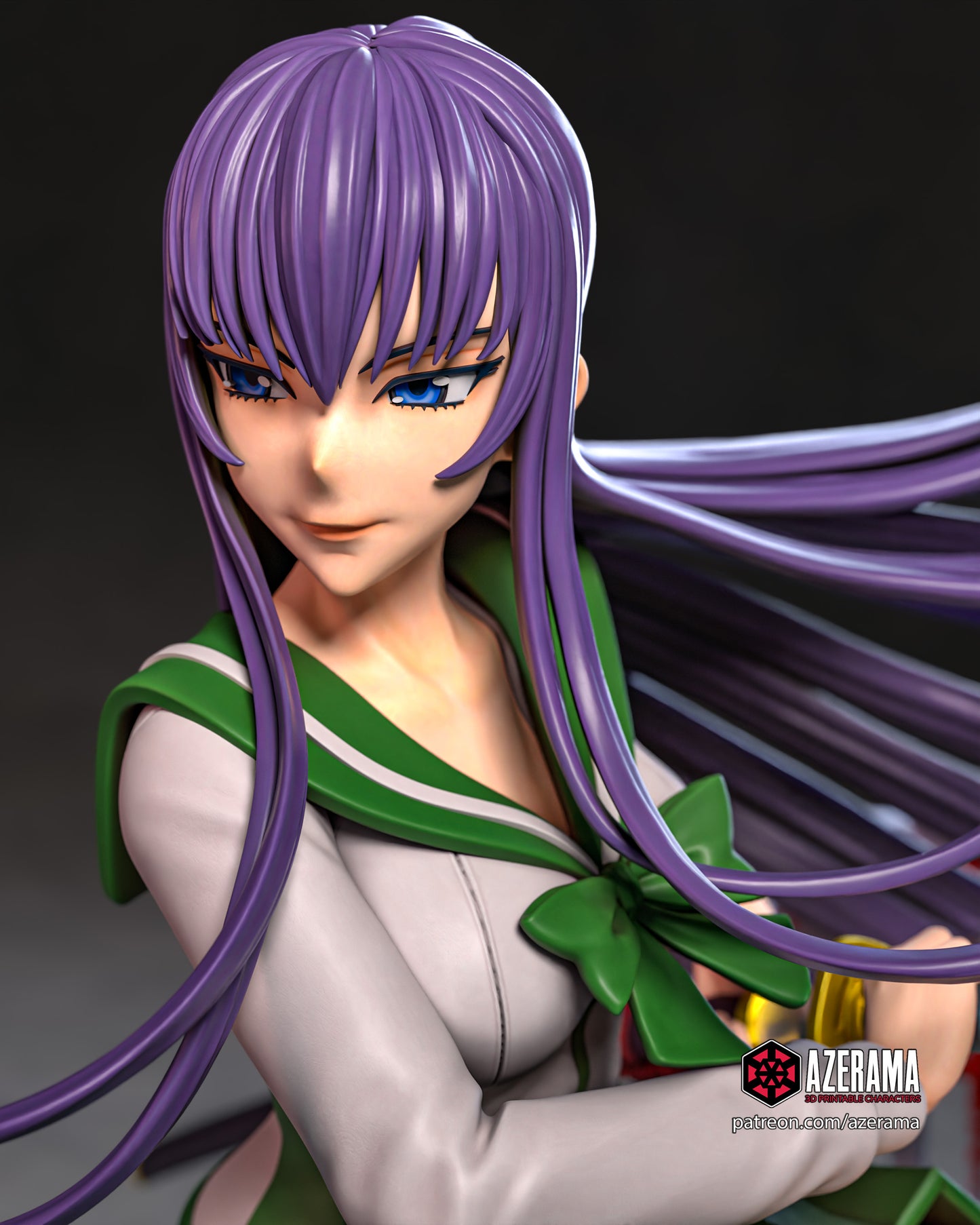 Saeko x Rei - Unassembled and Unpainted Garage Kit - Model Designed by Azerama