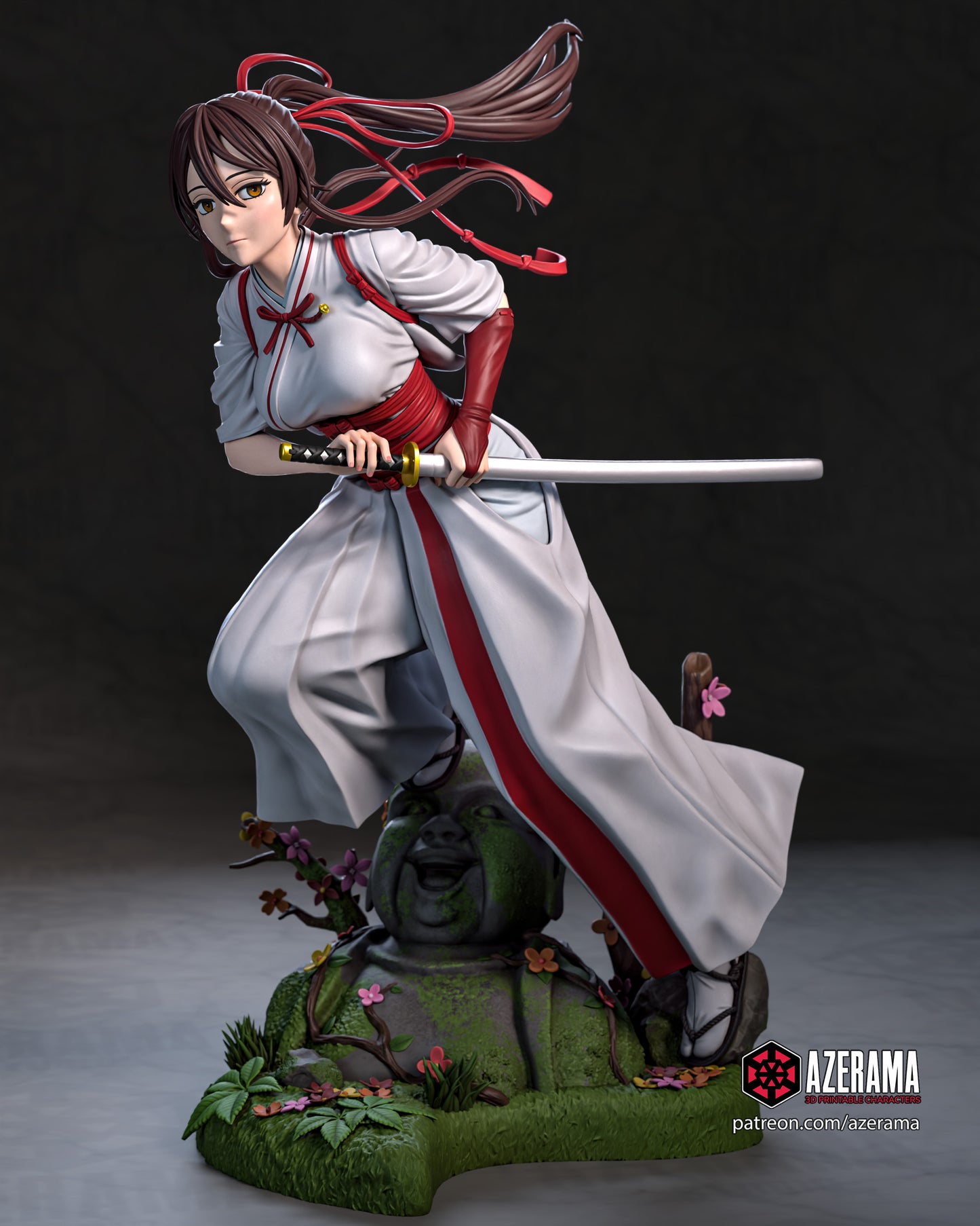 Yuzuriha x Sagiri - Unassembled and Unpainted Garage Kit - Model Designed by Azerama