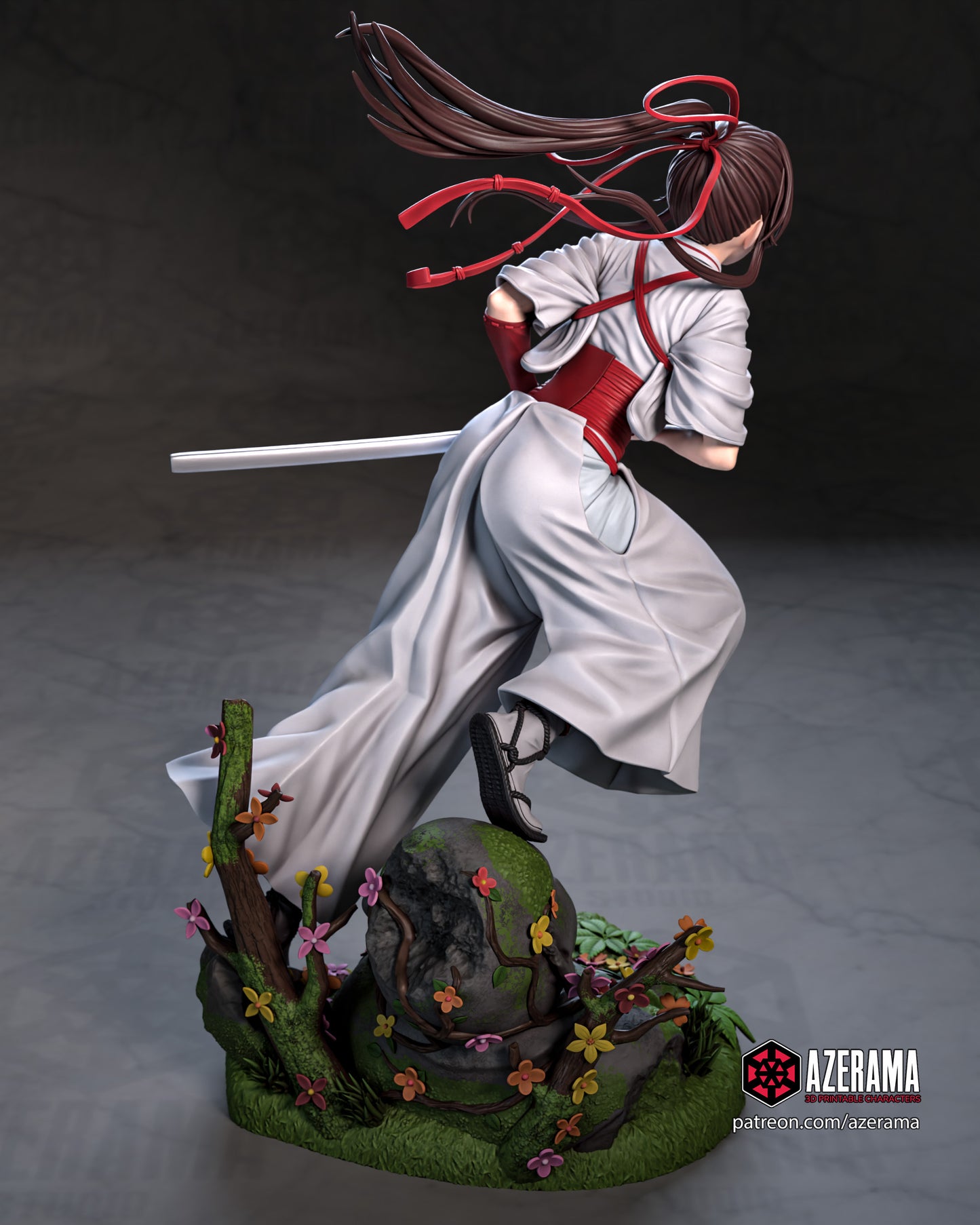 Yuzuriha x Sagiri - Unassembled and Unpainted Garage Kit - Model Designed by Azerama