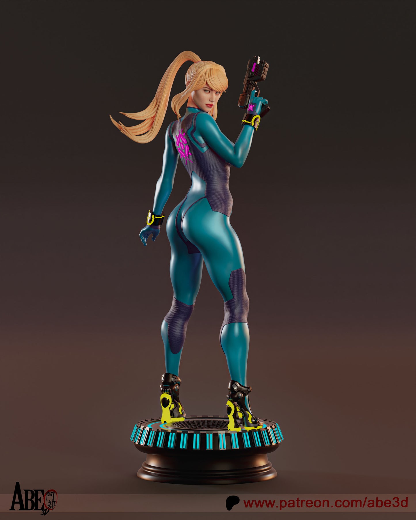 Samus - Unassembled and Unpainted Garage Kit - Model Designed by Abe3d