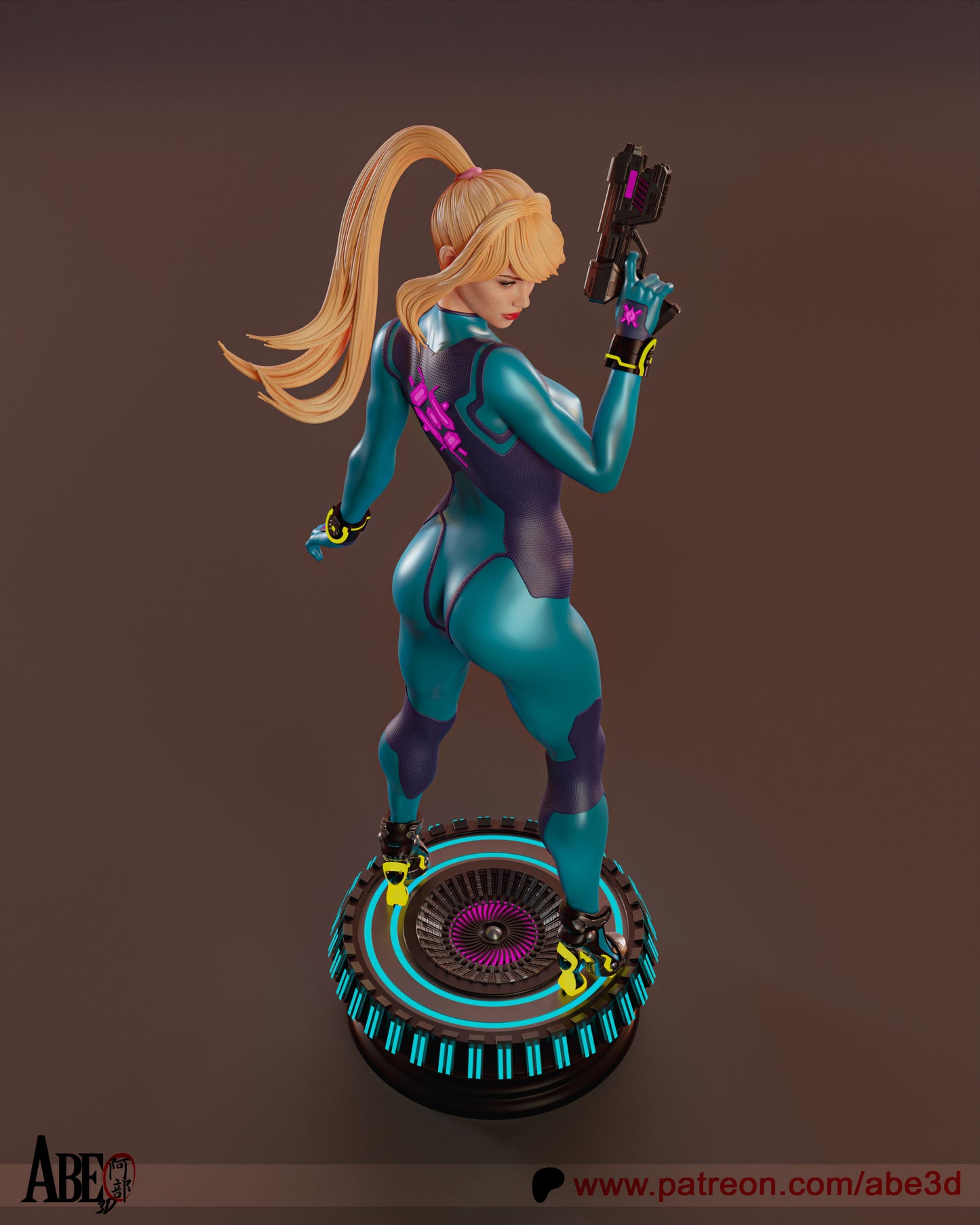 Samus - Unassembled and Unpainted Garage Kit - Model Designed by Abe3d