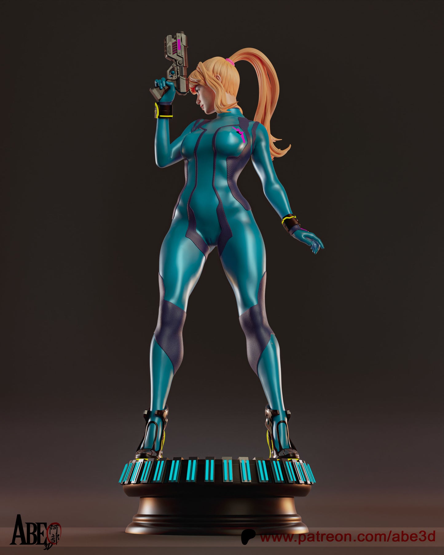 Samus - Unassembled and Unpainted Garage Kit - Model Designed by Abe3d