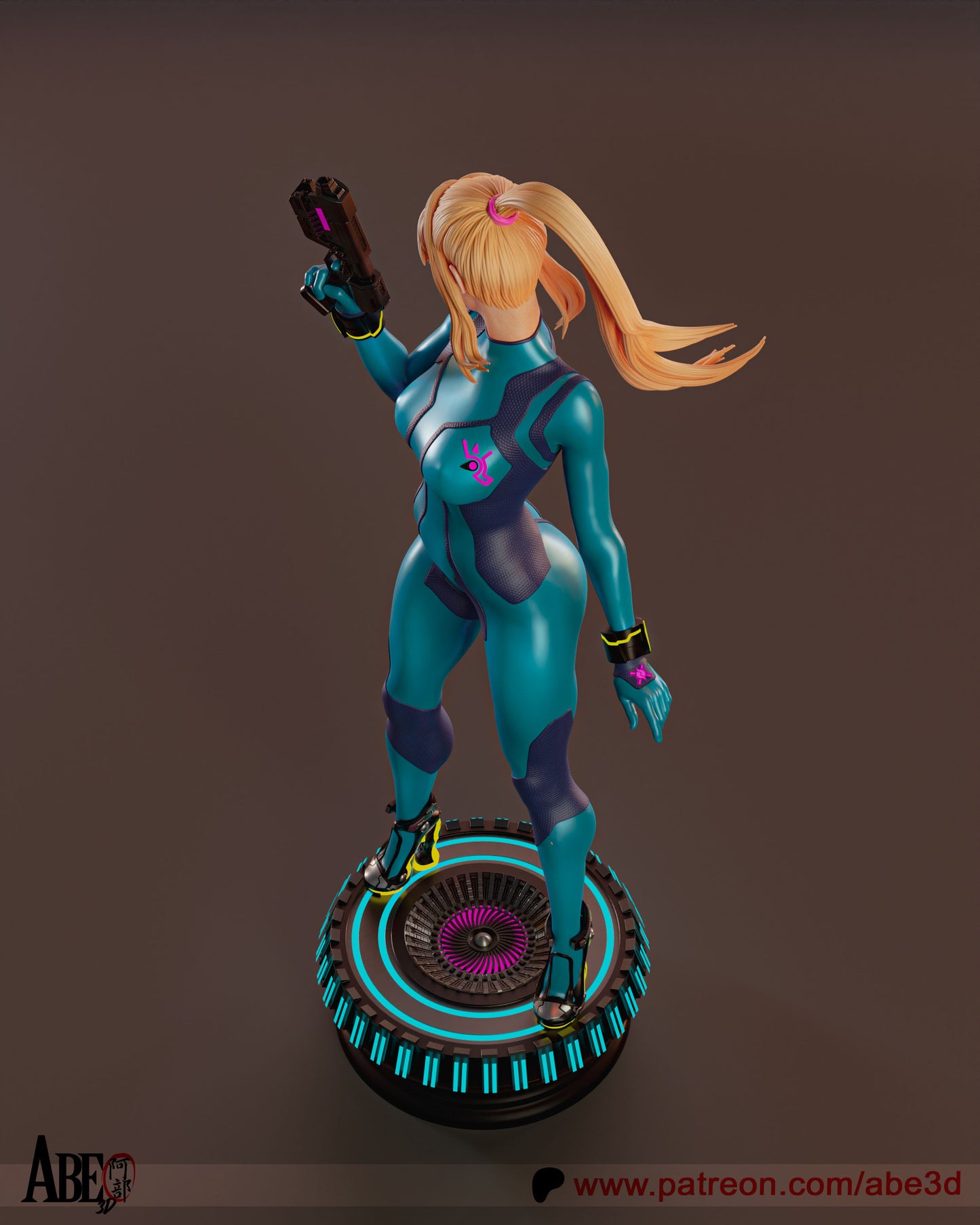 Samus - Unassembled and Unpainted Garage Kit - Model Designed by Abe3d