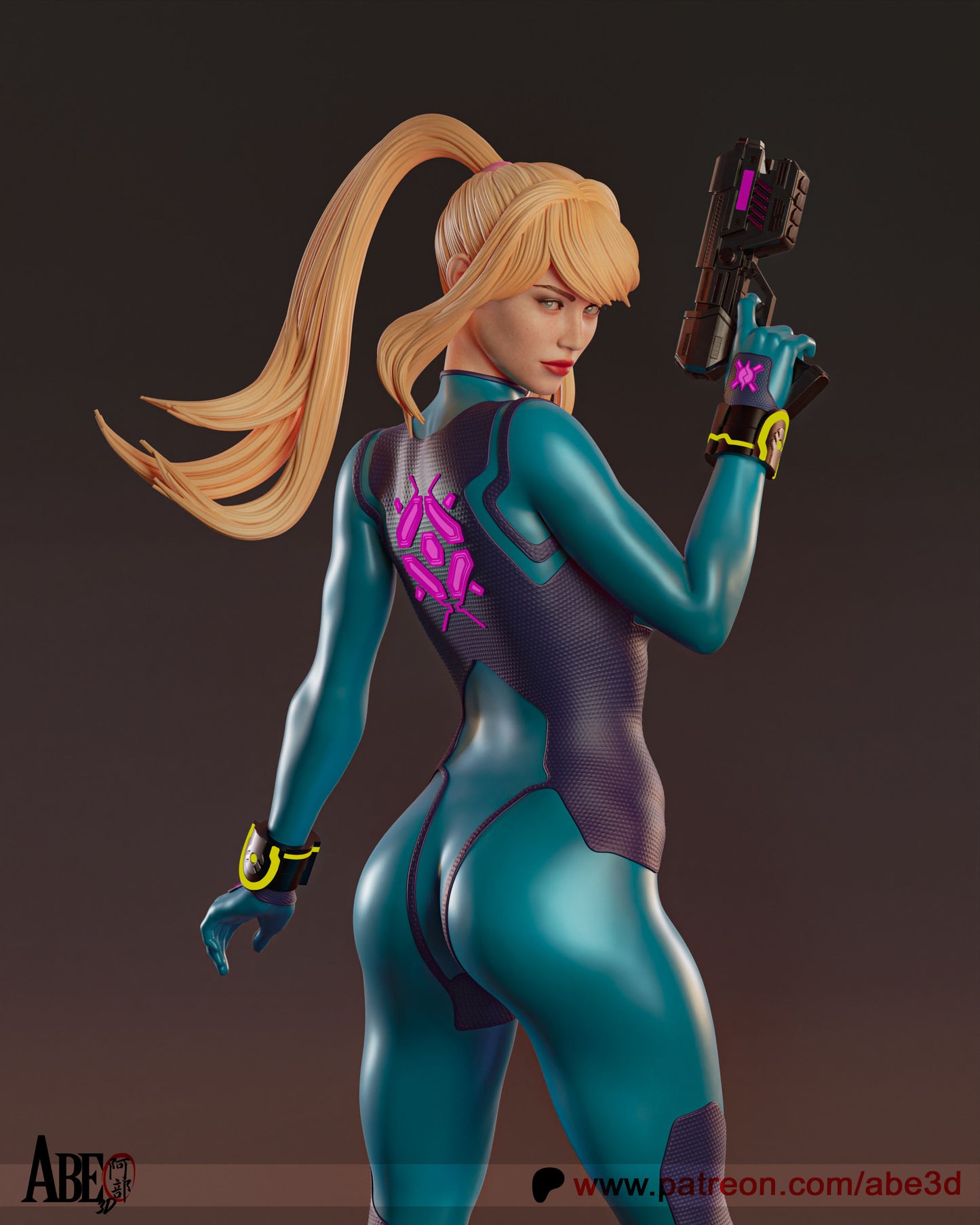 Samus - Unassembled and Unpainted Garage Kit - Model Designed by Abe3d