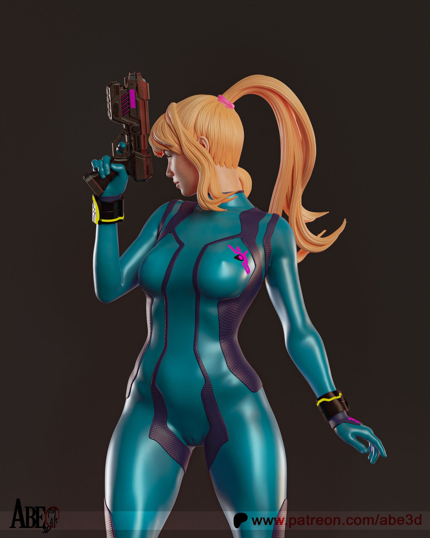 Samus - Unassembled and Unpainted Garage Kit - Model Designed by Abe3d