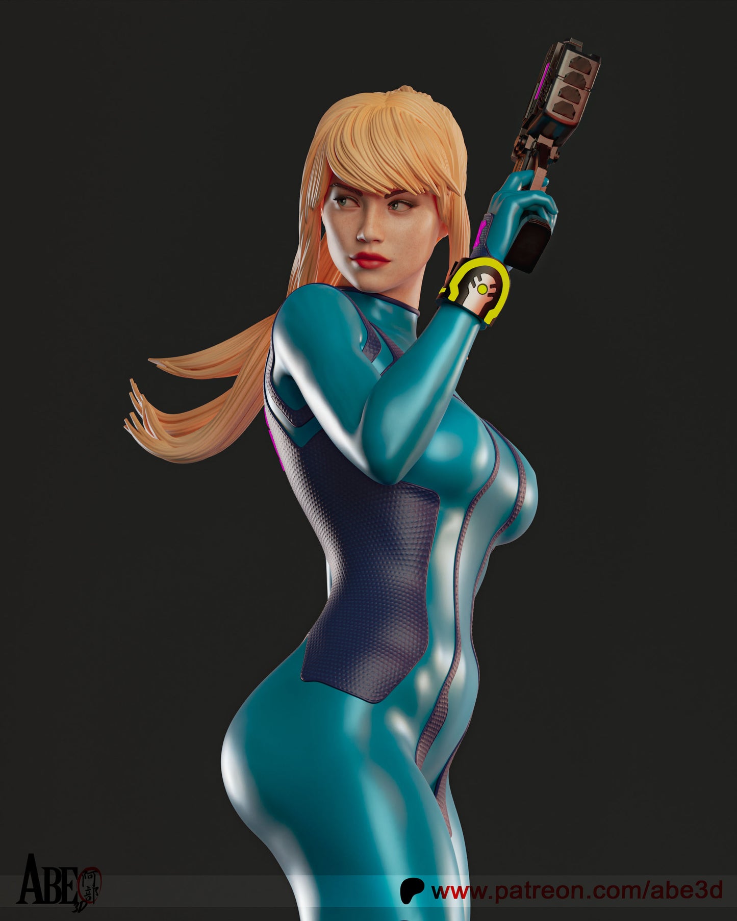 Samus - Unassembled and Unpainted Garage Kit - Model Designed by Abe3d