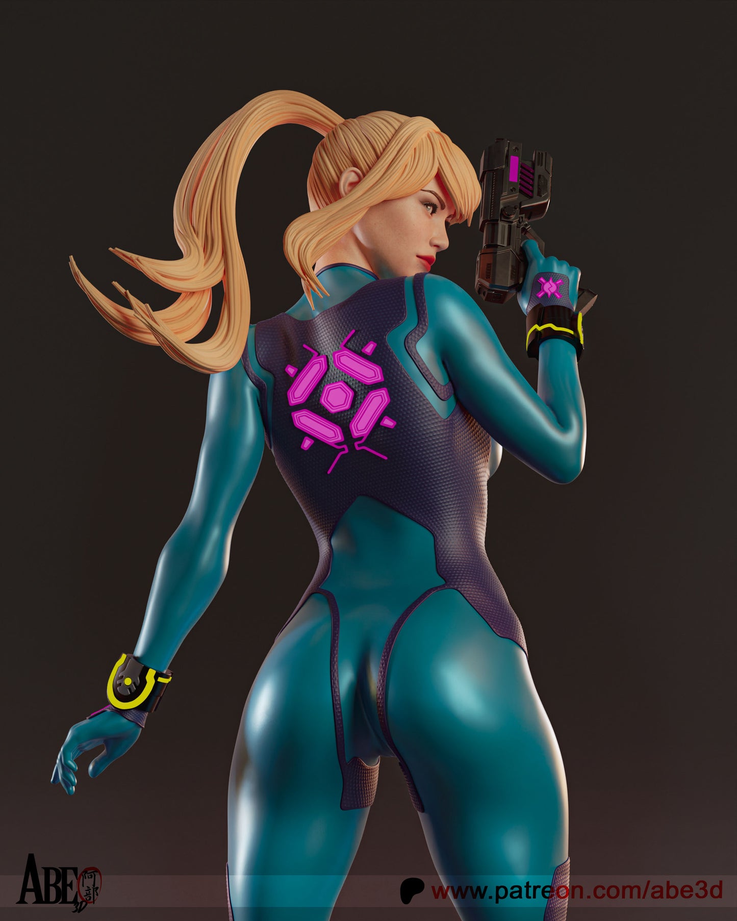 Samus - Unassembled and Unpainted Garage Kit - Model Designed by Abe3d