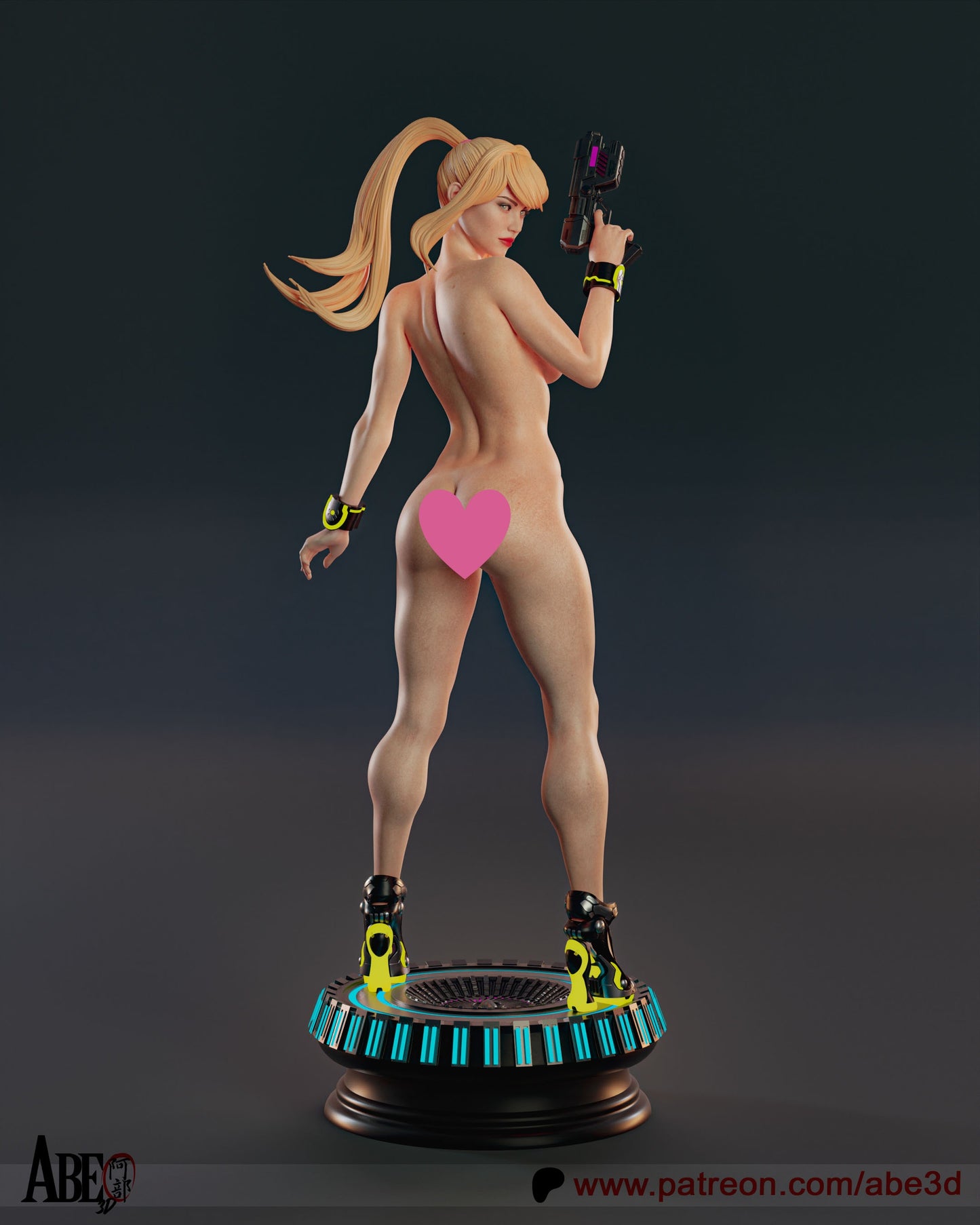 Samus NSFW - Unassembled and Unpainted Garage Kit - Model Designed by Abe3d