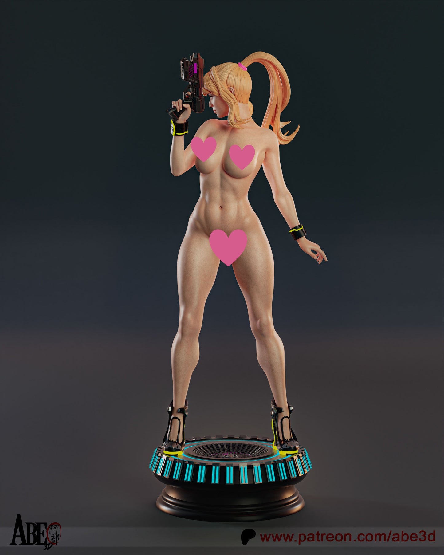 Samus NSFW - Unassembled and Unpainted Garage Kit - Model Designed by Abe3d