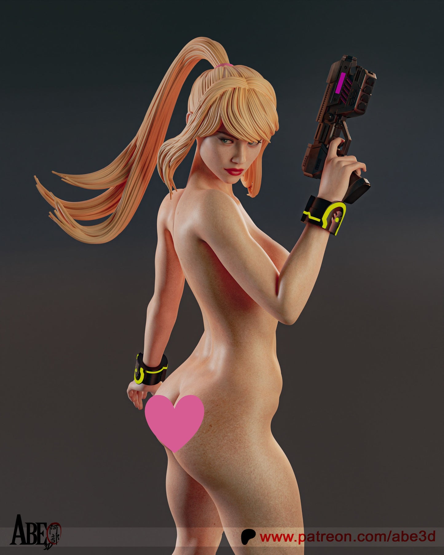 Samus NSFW - Unassembled and Unpainted Garage Kit - Model Designed by Abe3d