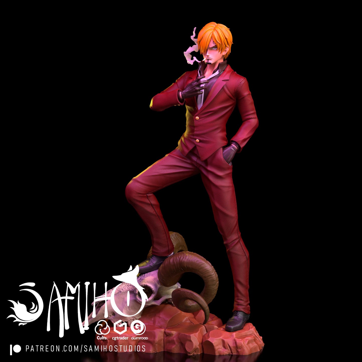 Sanji - Unassembled and Unpainted Garage Kit - Model Designed by Samiho Studios
