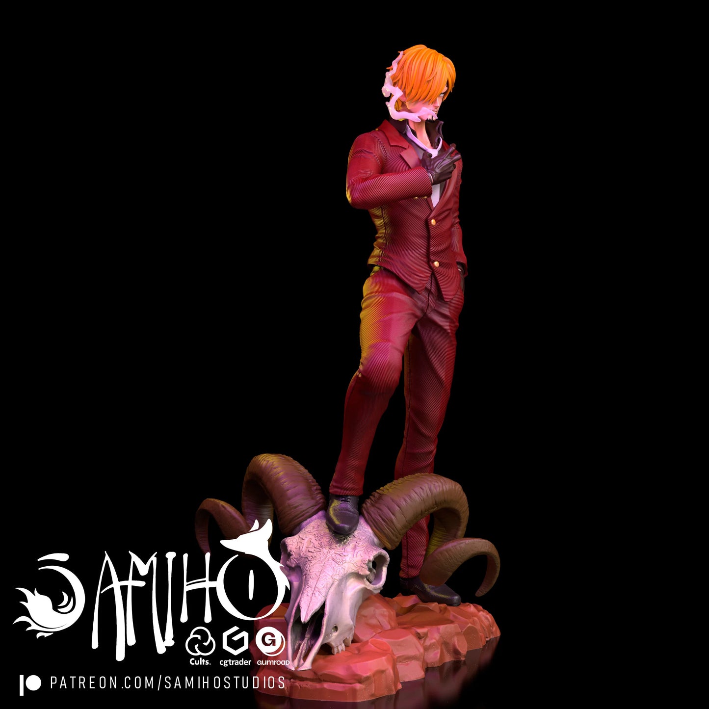 Sanji - Unassembled and Unpainted Garage Kit - Model Designed by Samiho Studios