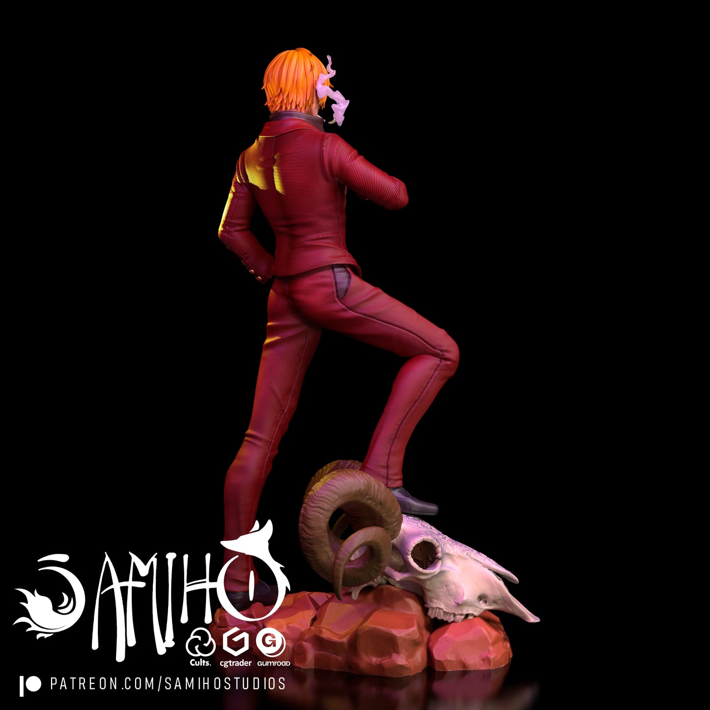 Sanji - Unassembled and Unpainted Garage Kit - Model Designed by Samiho Studios