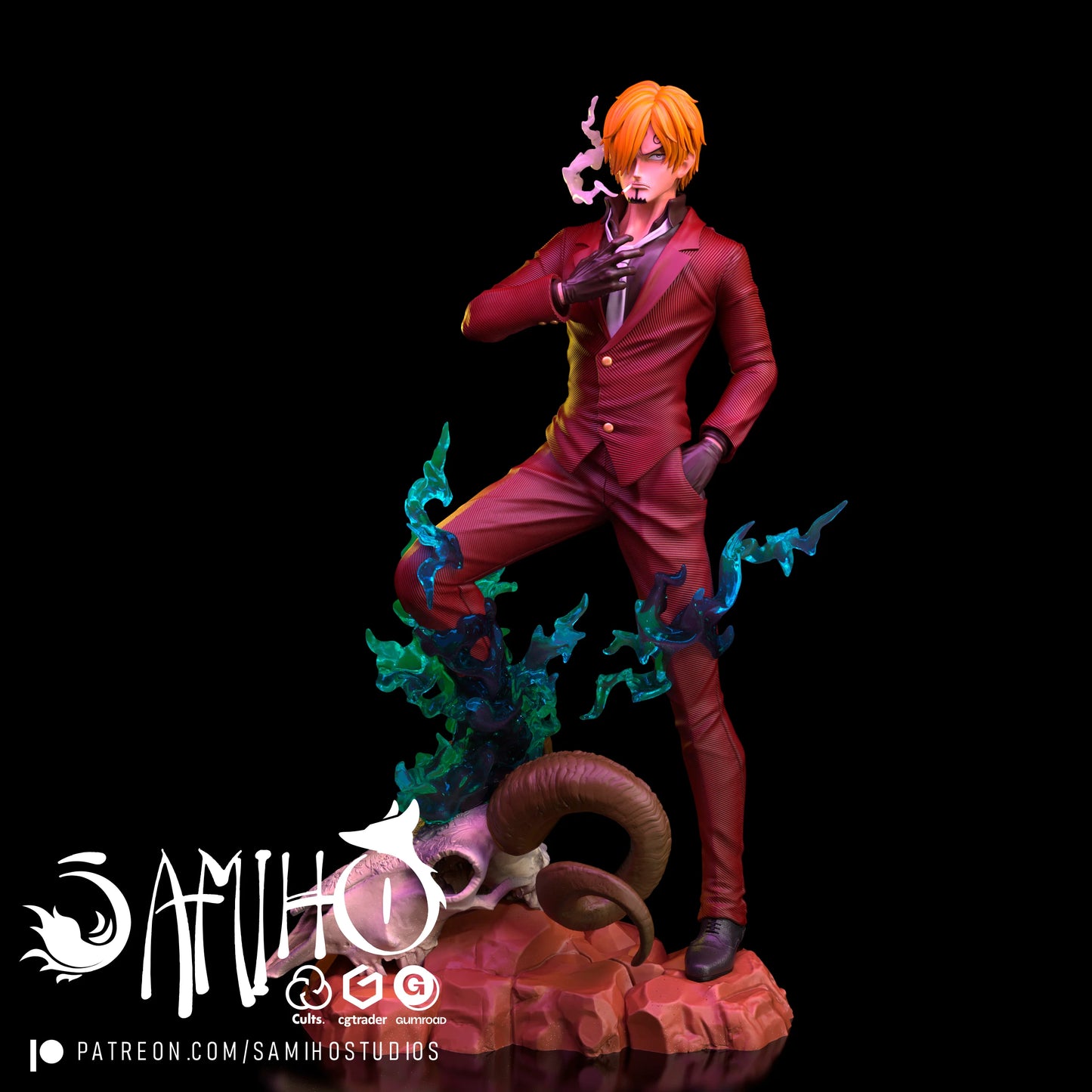 Sanji - Unassembled and Unpainted Garage Kit - Model Designed by Samiho Studios