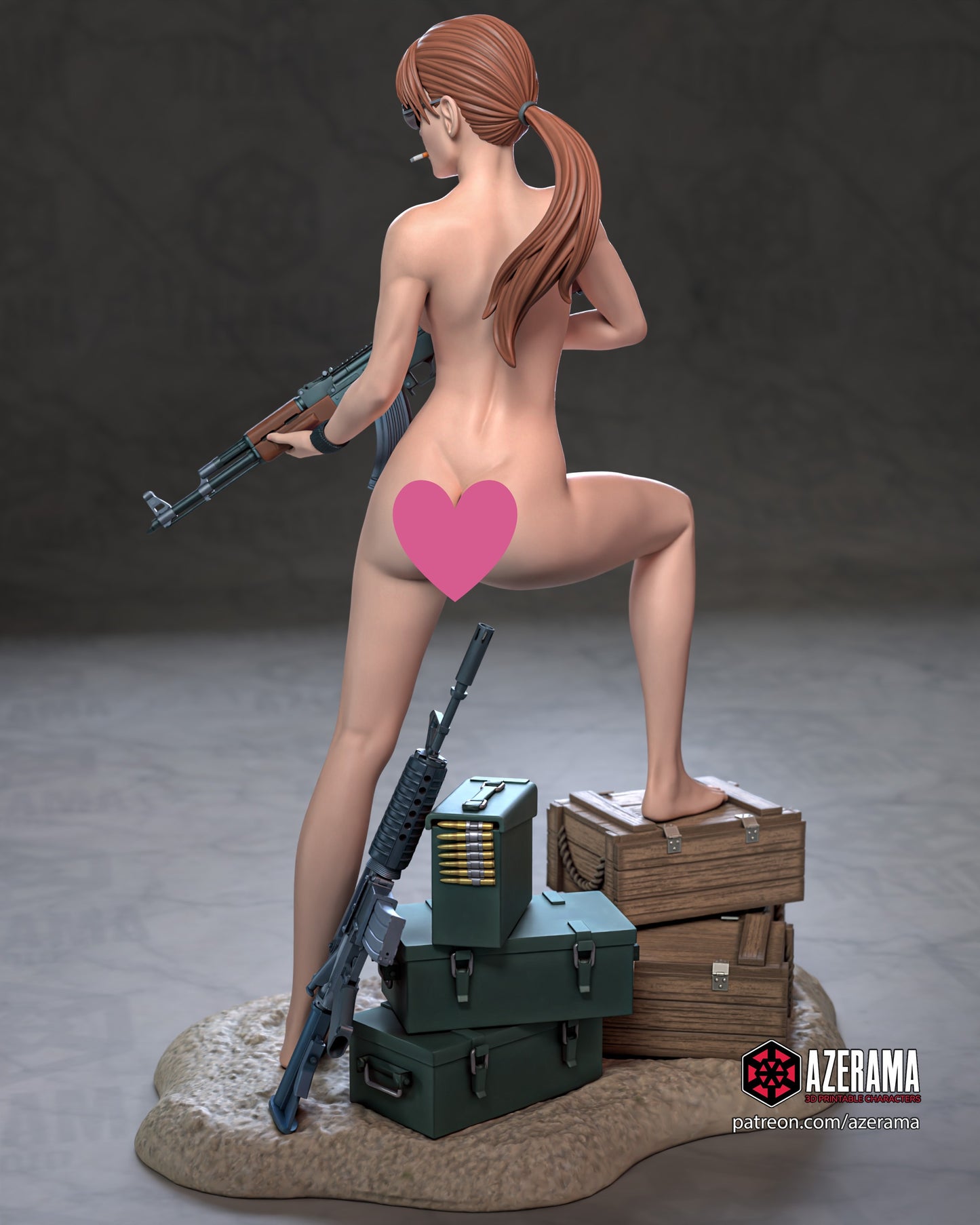 Sarah Connor NSFW - Unassembled and Unpainted Garage Kit - Model Designed by Azerama