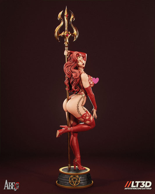 Satanna Hellstorm NSFW - Unassembled and Unpainted Garage Kit - Model Designed by Abe3d/LT3D