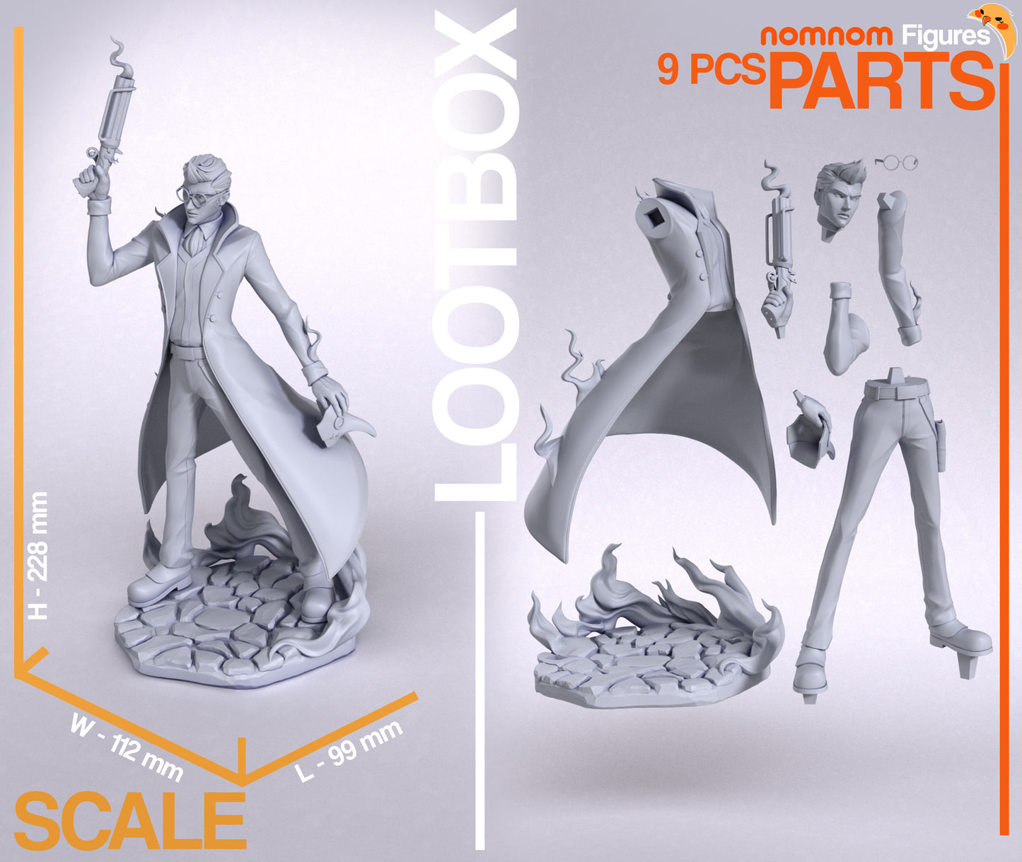 Percival Del Rolo - Unassembled and Unpainted Garage Kit - Model Designed by Nomnom Figures