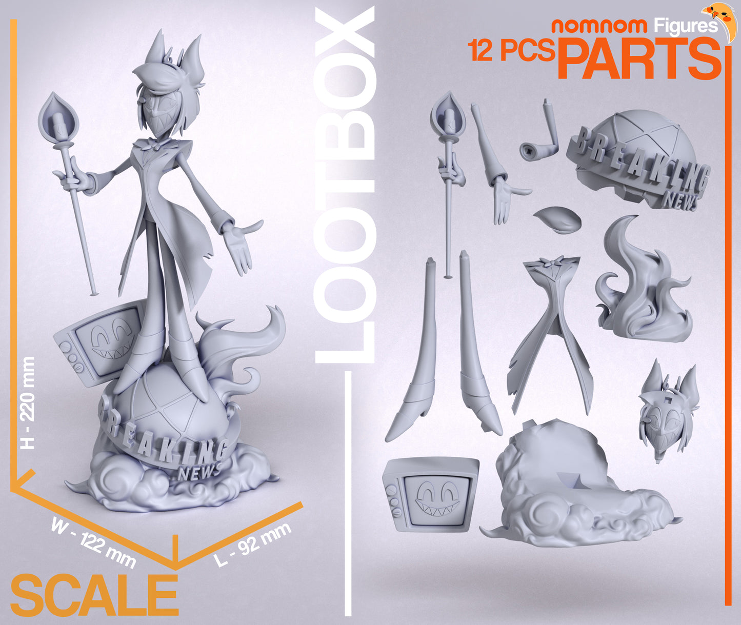Alastor - Unassembled and Unpainted Garage Kit - Model Designed by NomNom Figures