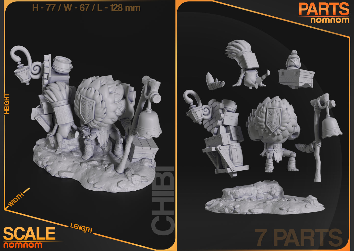 Noco - Unassembled and Unpainted Garage Kit - Model Designed by NomNom Figures