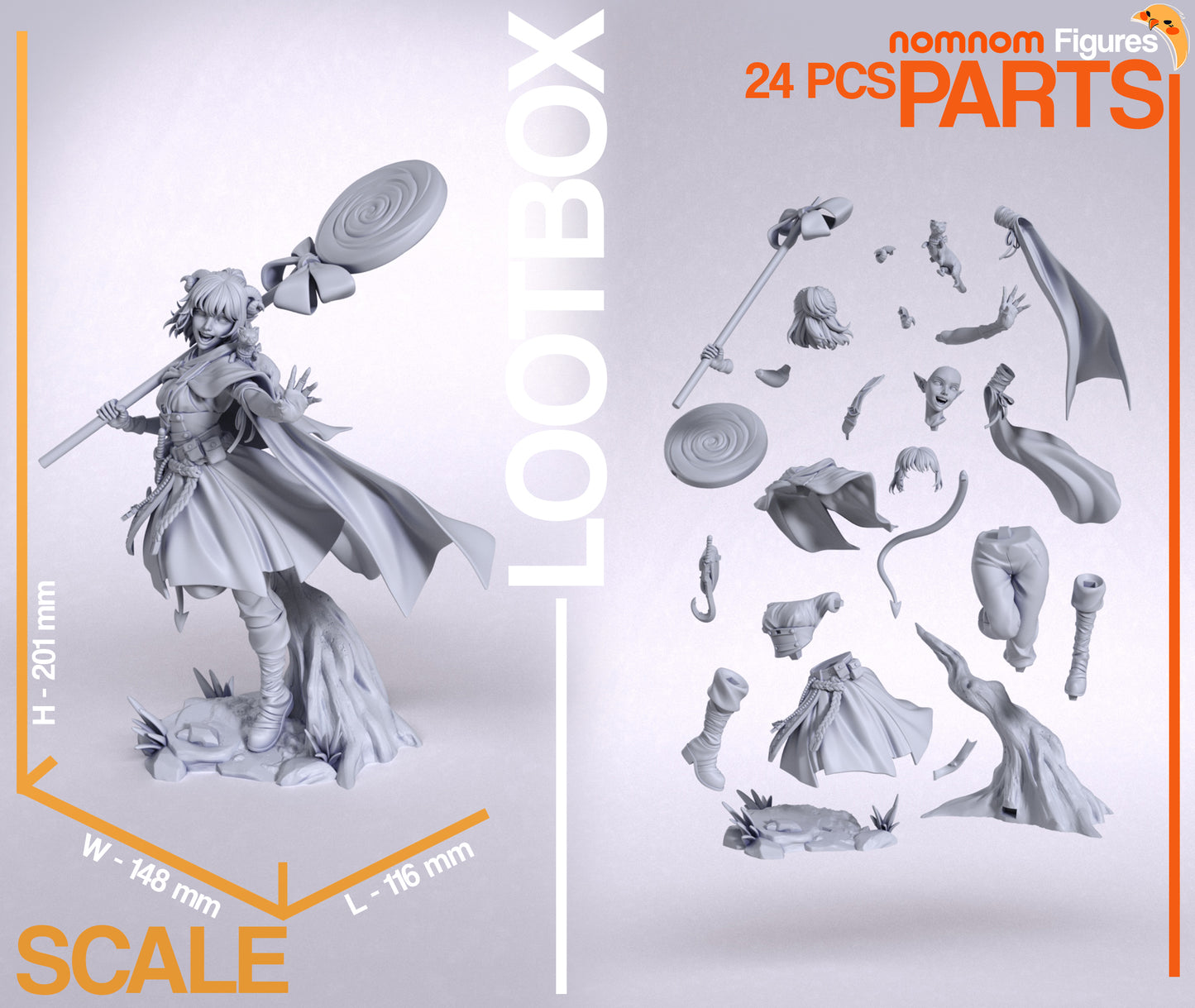Jester - Unassembled and Unpainted Garage Kit - Model Designed by NomNom Figures