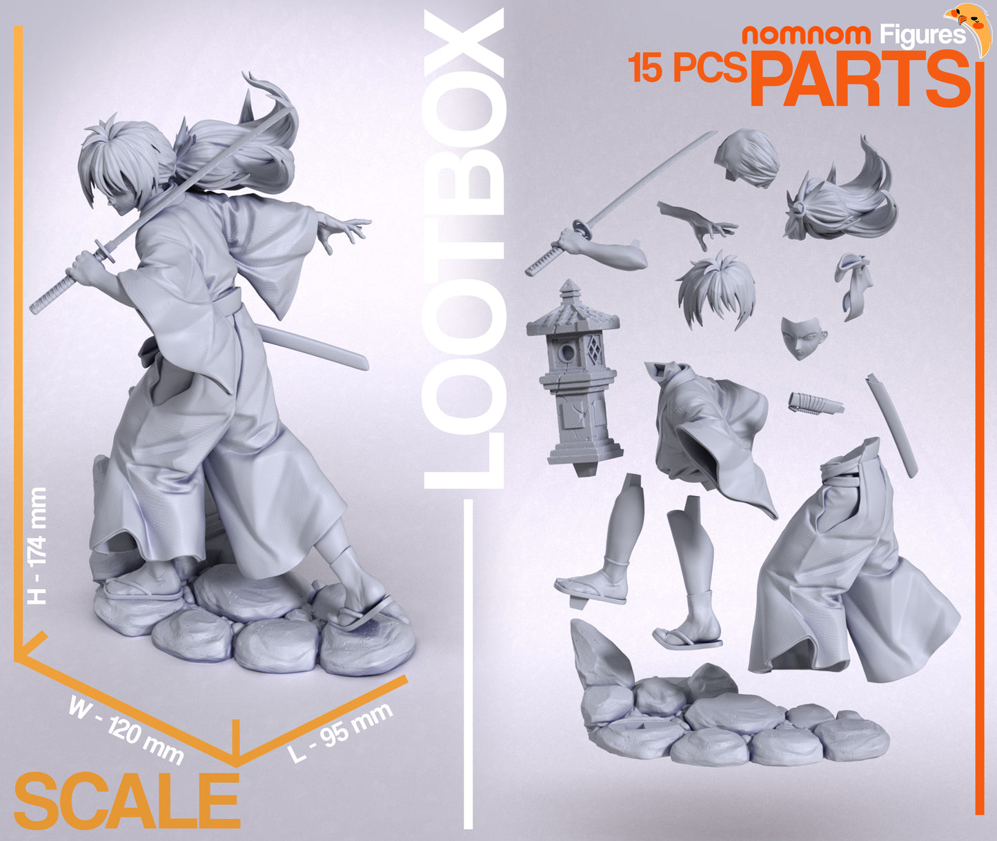 Kenshi - Unassembled and Unpainted Garage Kit - Model Designed NomNom Figures