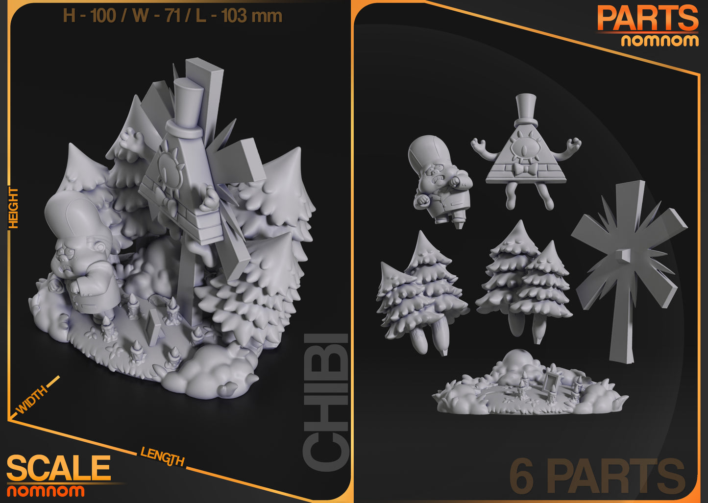 Bill Cypher - Unassembled and Unpainted Garage Kit - Model Designed by NomNom Figures