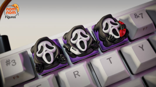 Scream KeyCaps - UNPAINTED - Model Designed by NomNom