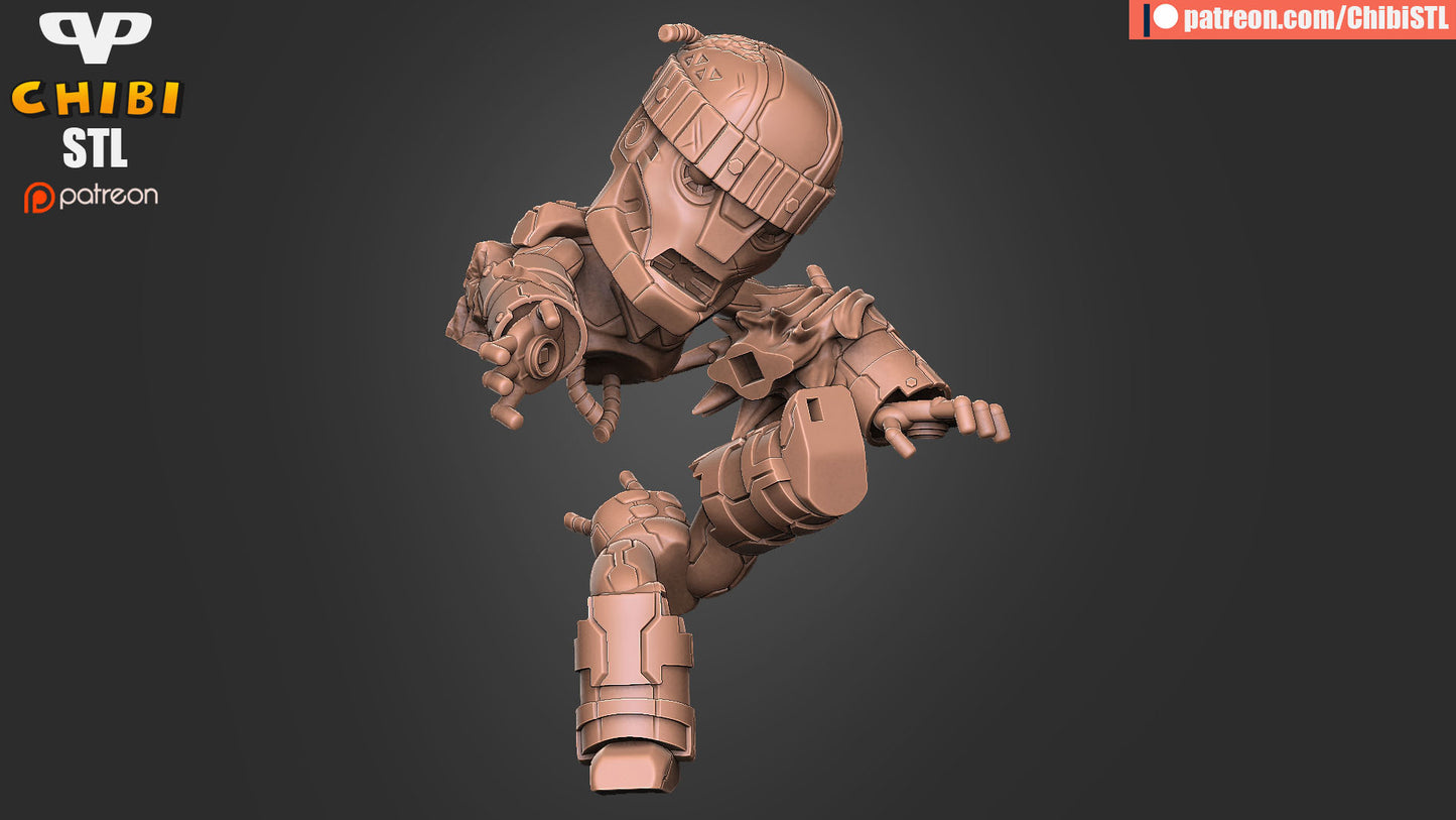 X-Men vs Sentinel Diorama - Unassembled and Unpainted Garage Kit - Model Designed by ChibiSTL