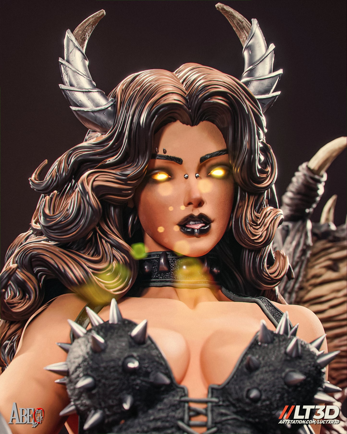 Demon Girl - Unassembled and Unpainted Garage Kit - Model Designed by Abe3D/LT3D