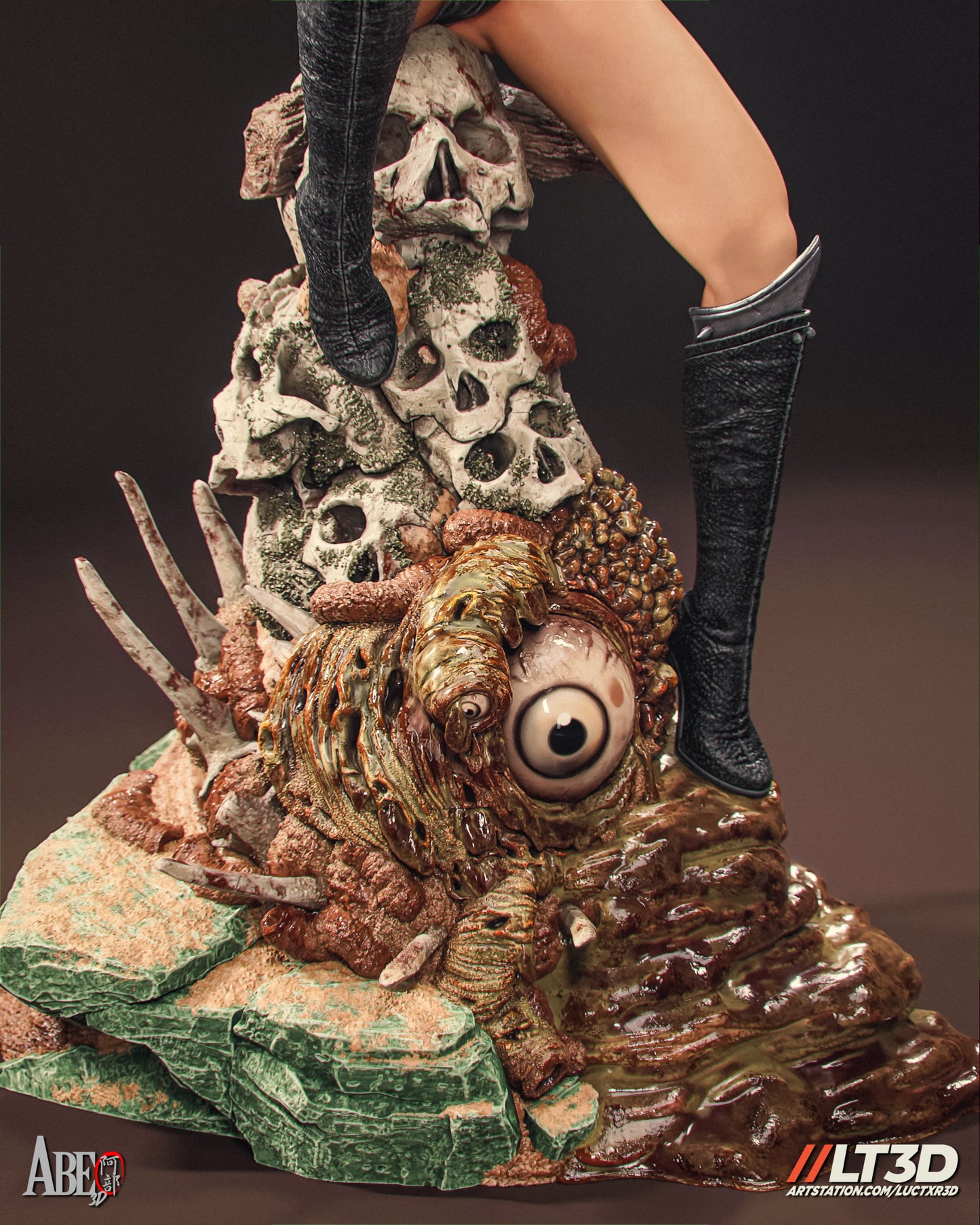 Demon Girl - Unassembled and Unpainted Garage Kit - Model Designed by Abe3D/LT3D