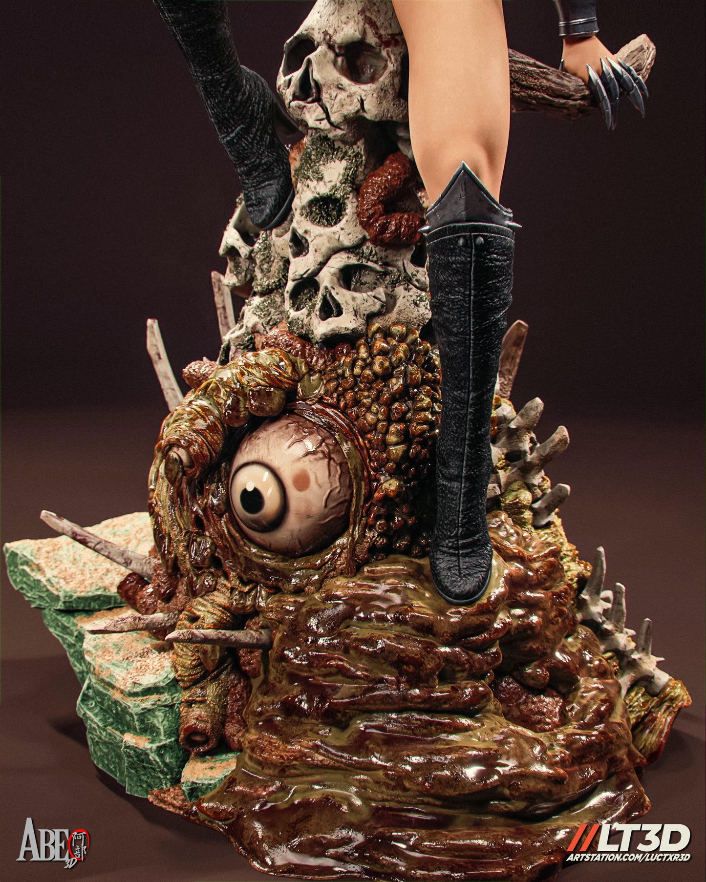 Demon Girl - Unassembled and Unpainted Garage Kit - Model Designed by Abe3D/LT3D