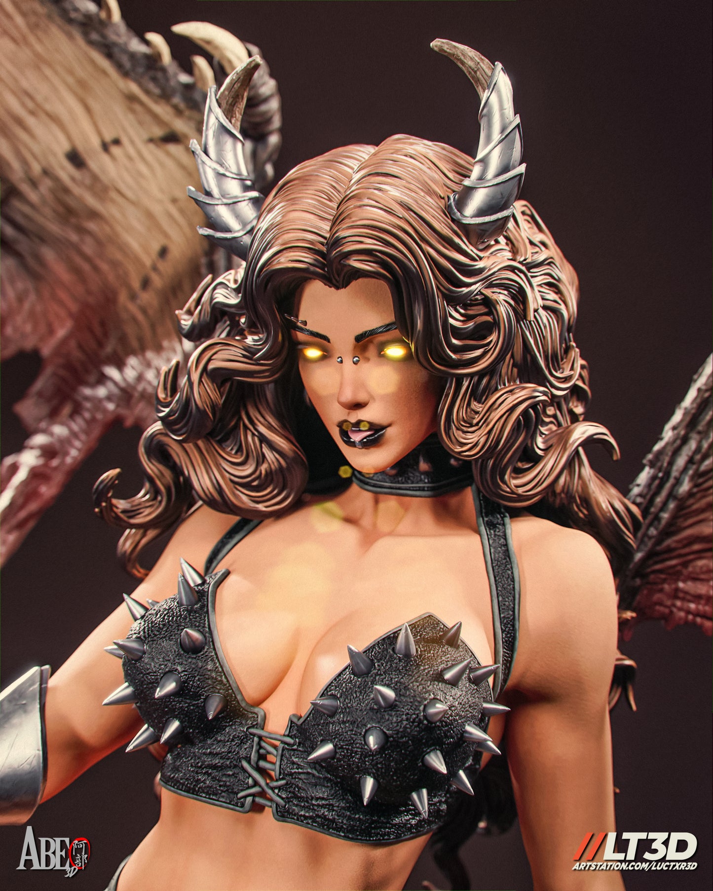 Demon Girl - Unassembled and Unpainted Garage Kit - Model Designed by Abe3D/LT3D