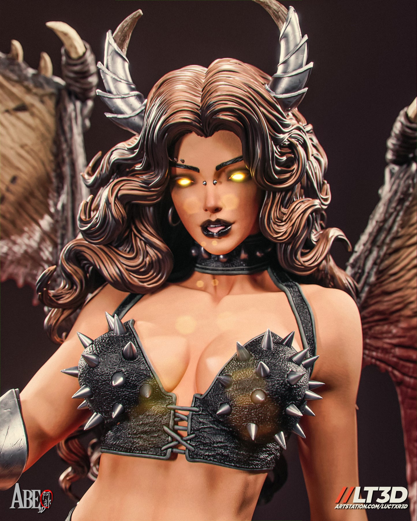 Demon Girl - Unassembled and Unpainted Garage Kit - Model Designed by Abe3D/LT3D
