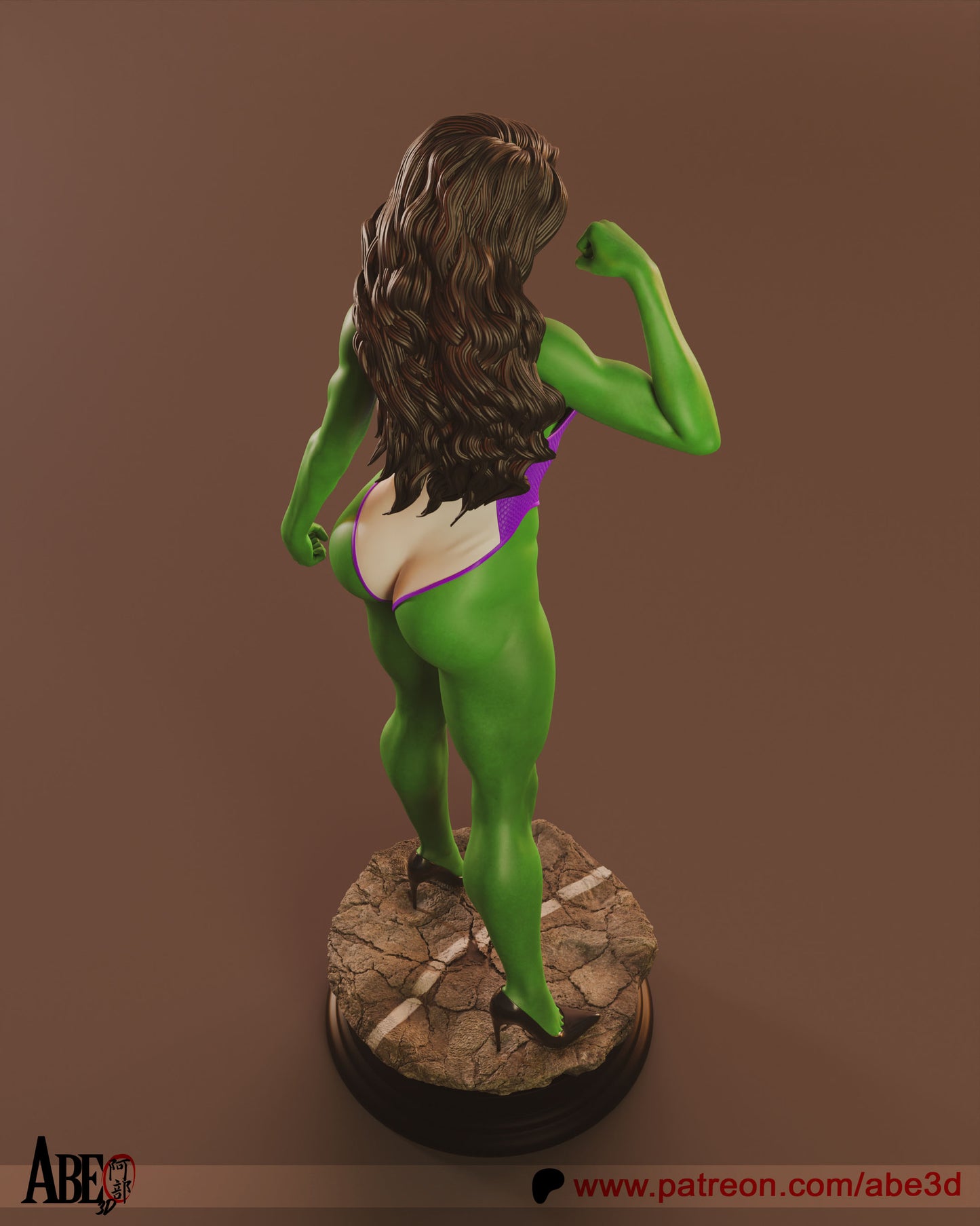 She-Hulk - (VARIANT PARTS INCLUDED) - Unassembled and Unpainted Garage Kit - Model Designed by Abe3D