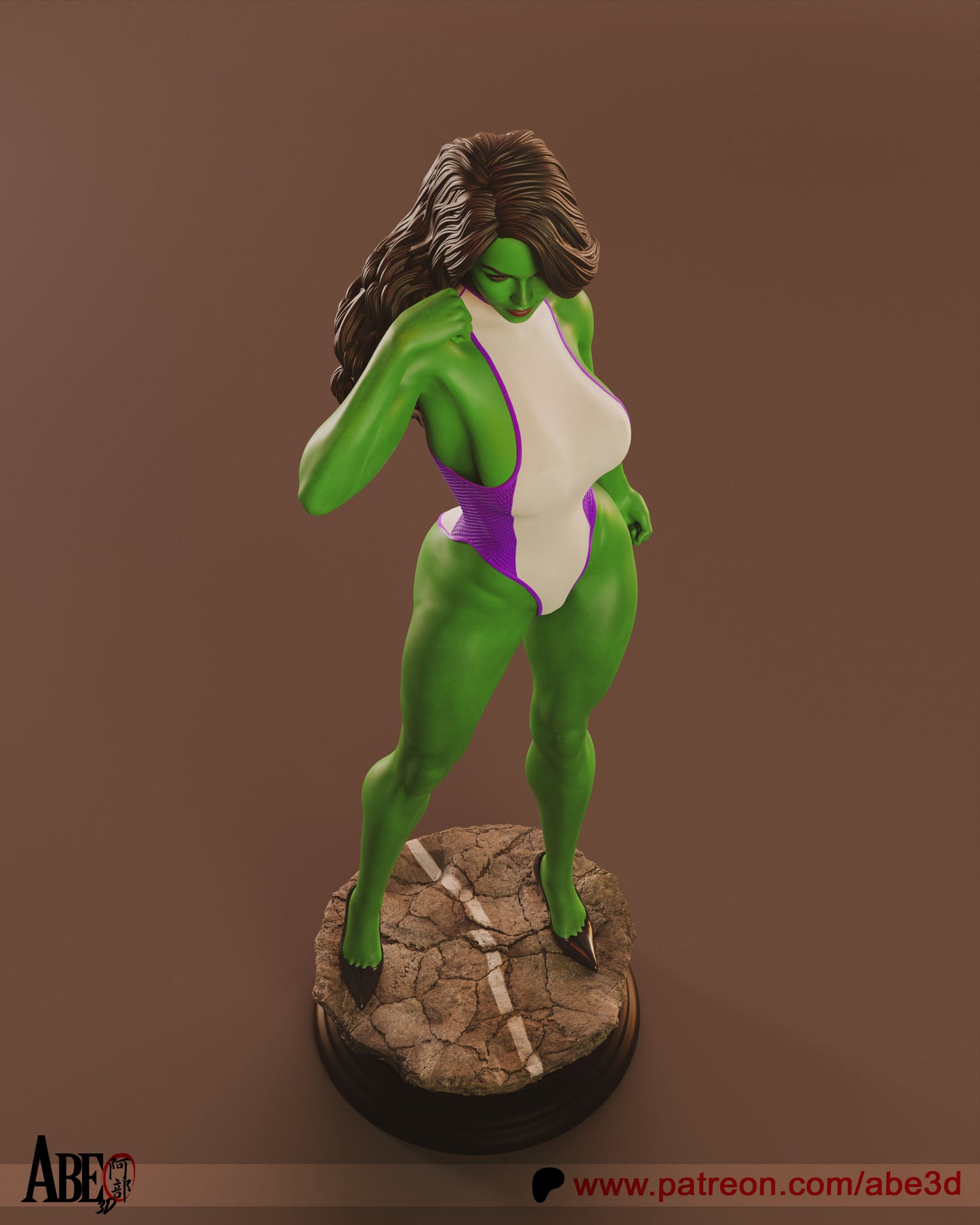 She-Hulk - (VARIANT PARTS INCLUDED) - Unassembled and Unpainted Garage Kit - Model Designed by Abe3D
