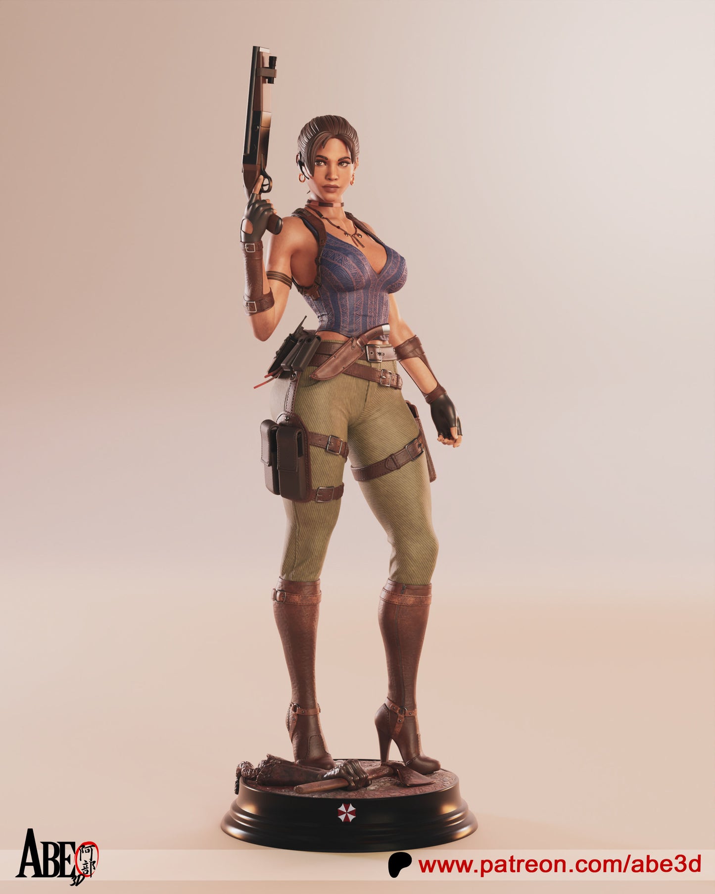 Sheva (VARIANT PARTS INCLUDED) - Unassembled and Unpainted Garage Kit - Model Designed by Abe3D