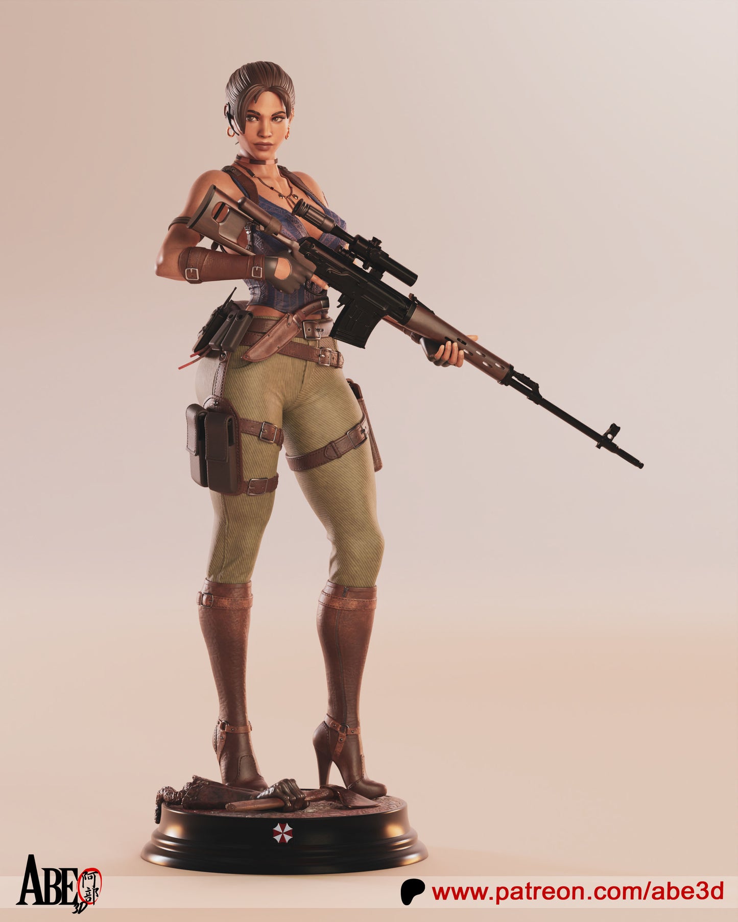 Sheva (VARIANT PARTS INCLUDED) - Unassembled and Unpainted Garage Kit - Model Designed by Abe3D