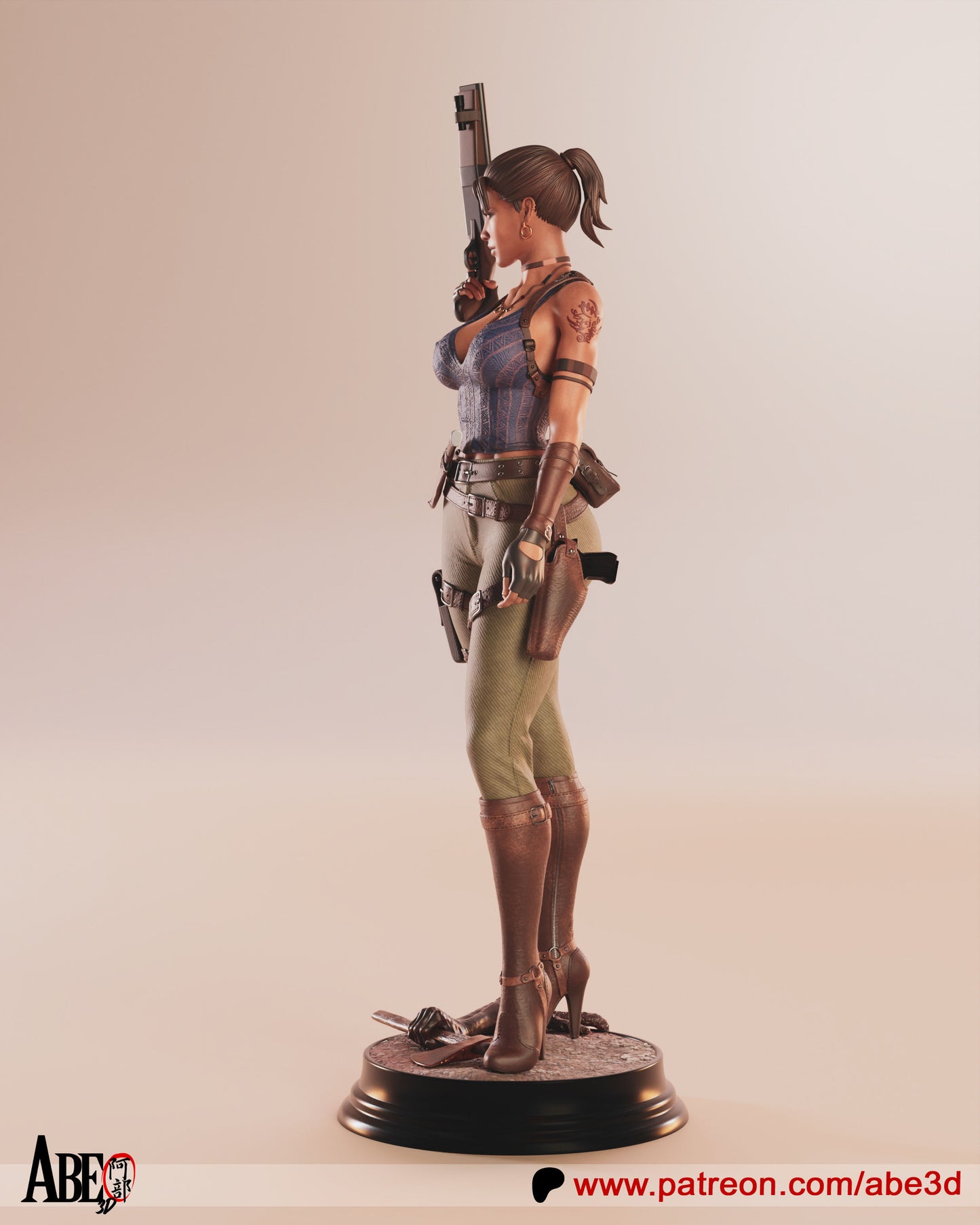 Sheva (VARIANT PARTS INCLUDED) - Unassembled and Unpainted Garage Kit - Model Designed by Abe3D