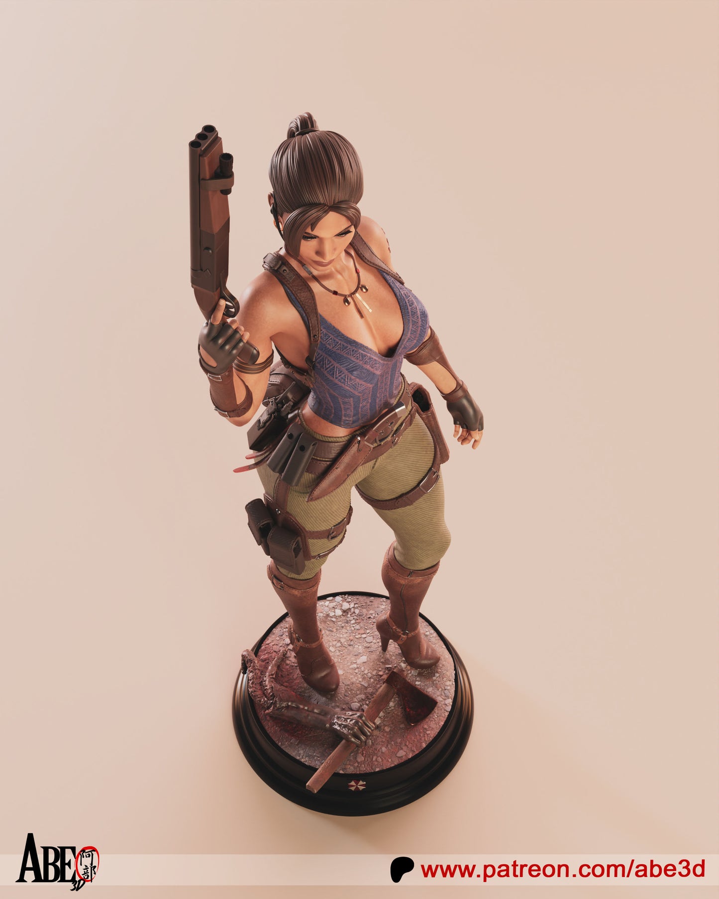 Sheva (VARIANT PARTS INCLUDED) - Unassembled and Unpainted Garage Kit - Model Designed by Abe3D