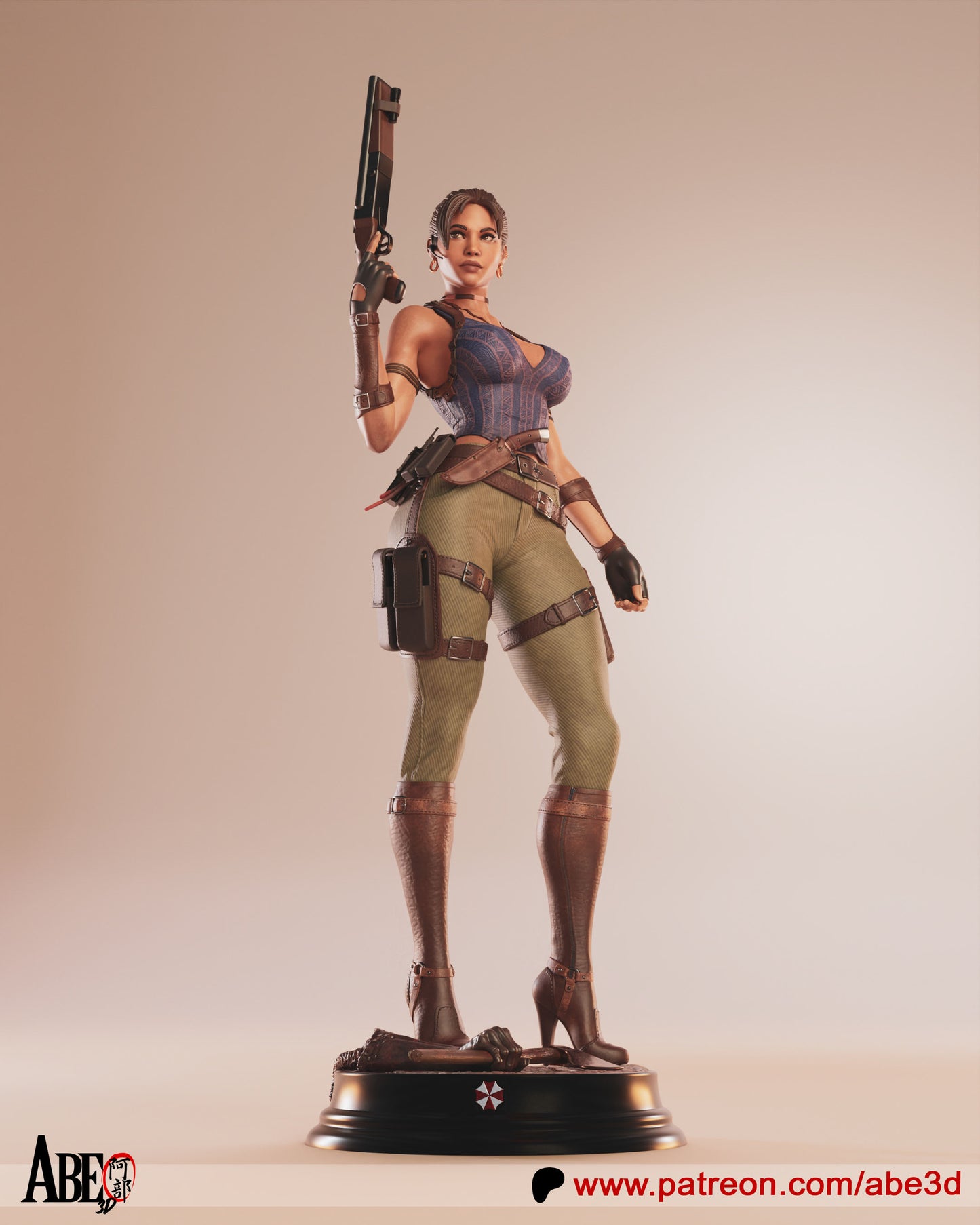 Sheva (VARIANT PARTS INCLUDED) - Unassembled and Unpainted Garage Kit - Model Designed by Abe3D