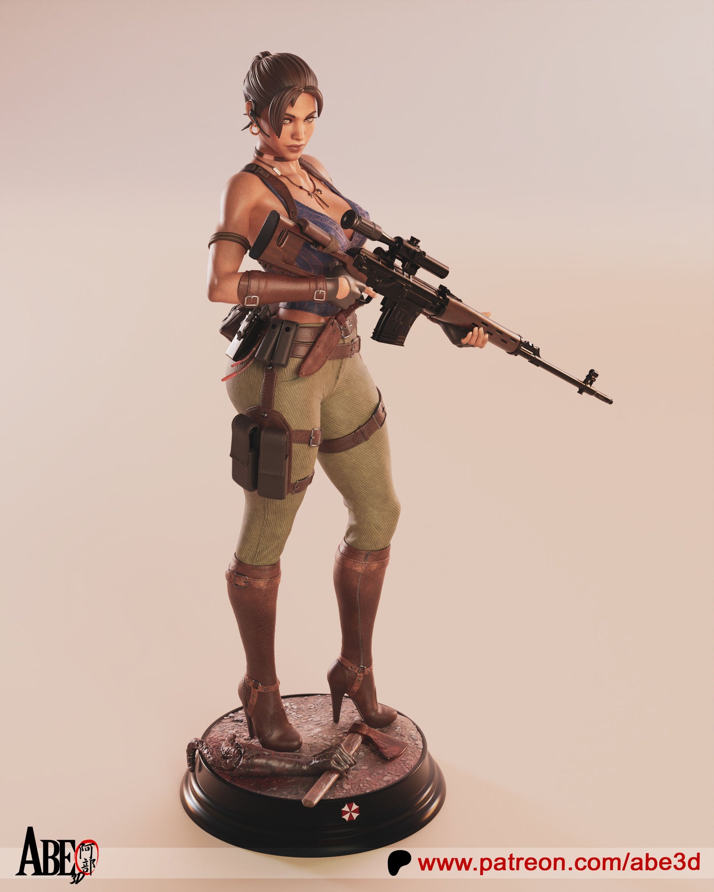 Sheva (VARIANT PARTS INCLUDED) - Unassembled and Unpainted Garage Kit - Model Designed by Abe3D